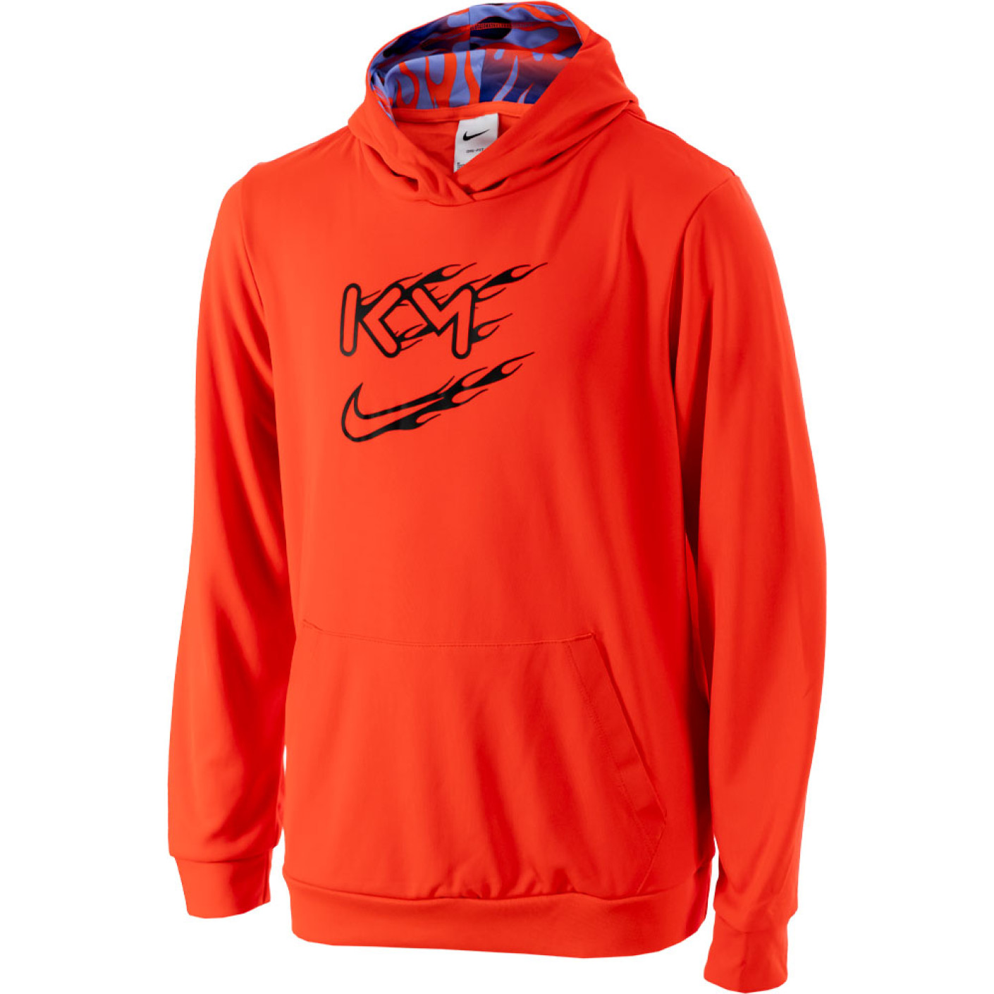 Nike KM Hoodie Training Kids Felrood Zwart