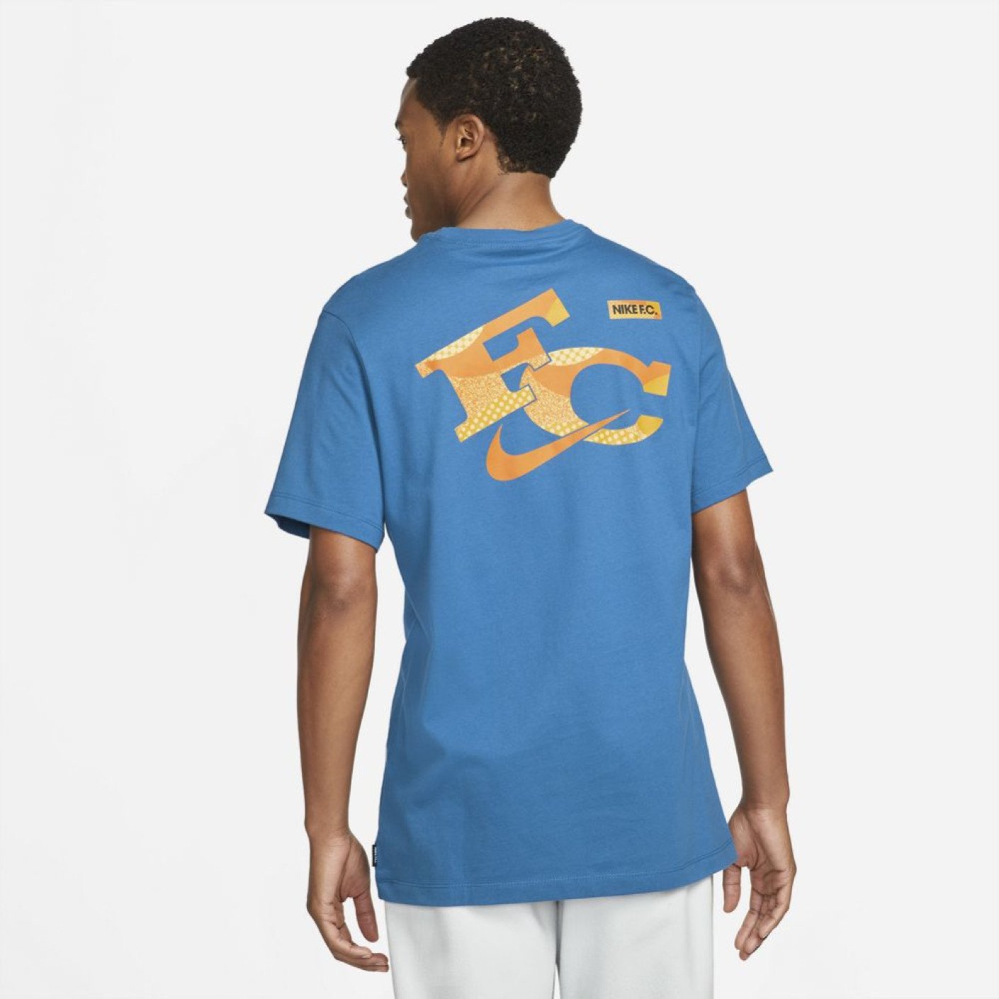 Nike F.C. Seasonal T Shirt Graphic Blue Yellow KNVBshop