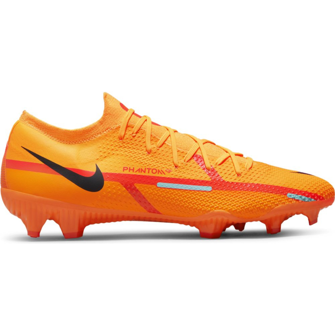 Nike Phantom GT 2 Pro Gras Voetbalschoenen (FG) Oranje Rood Zwart - KNVBshop.nl