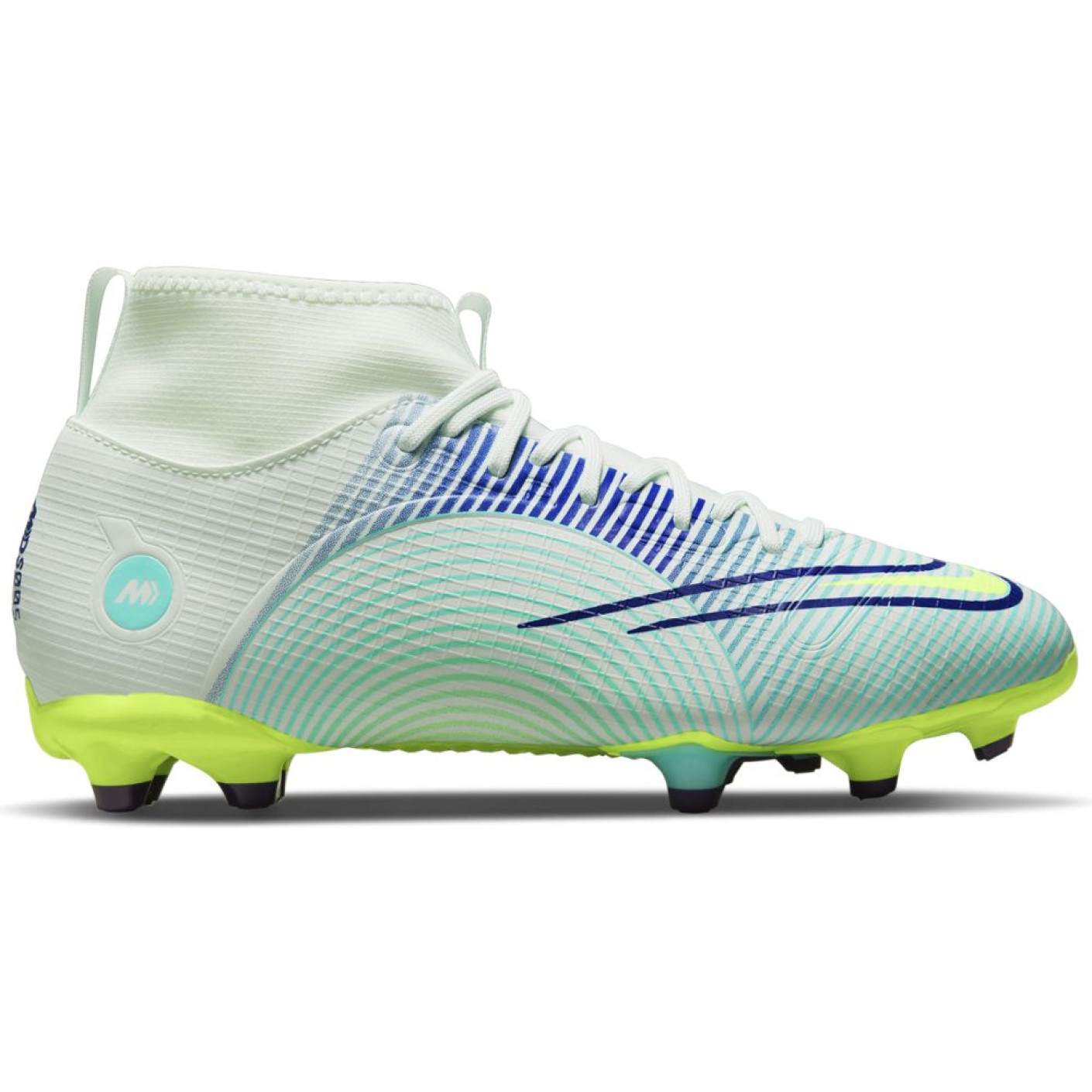 Nike Mercurial Superfly 8 Academy MDS Grass /Artificial Turf Football Shoes (MG) Kids Green Yellow Purple