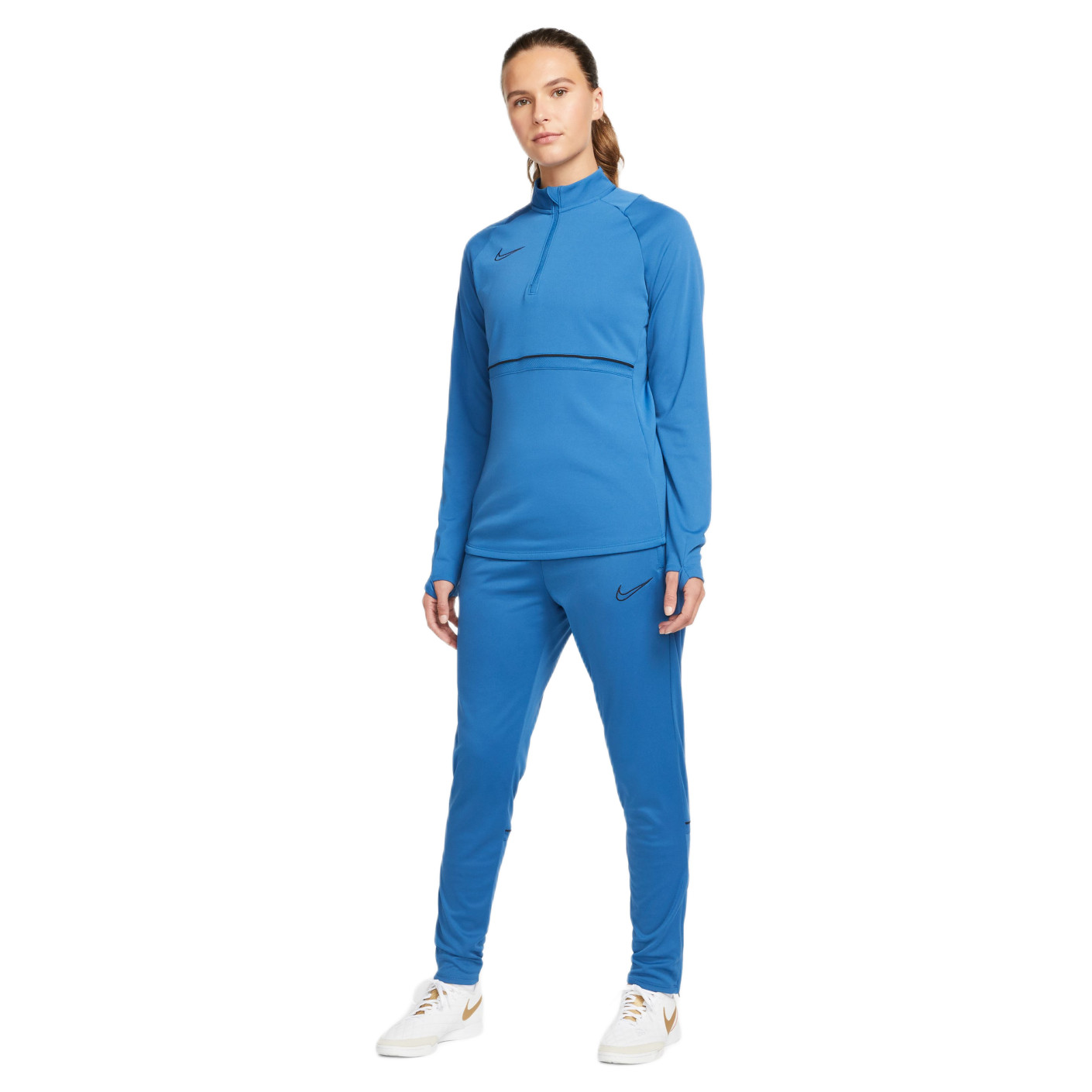 Nike Academy 21 Drill Tracksuit Women Blue Black KNVBshop