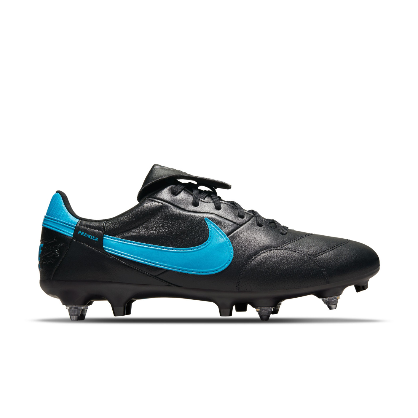 Nike Premier III IJzeren-Nop Voetbalschoenen (SG) Anti-Clog Zwart Lichtblauw