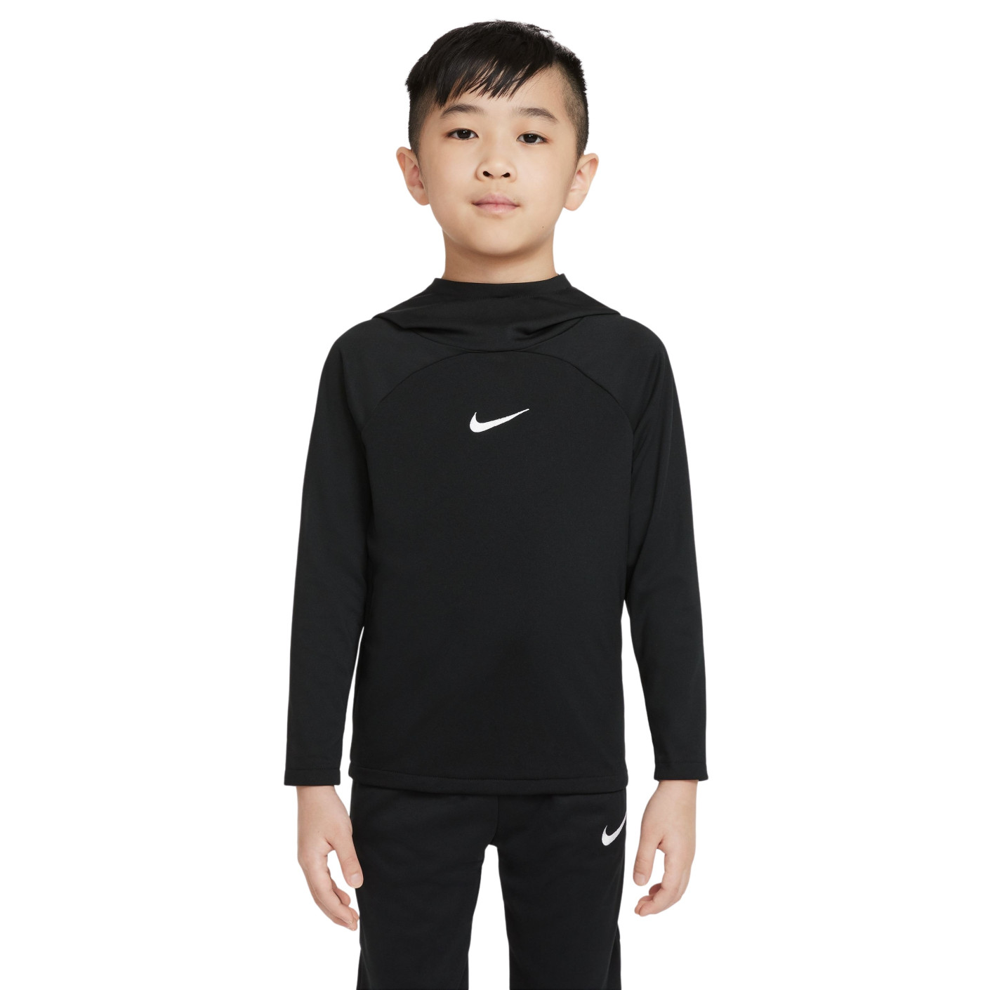 Nike Hoodie Academy Pro Kleuters Zwart Wit