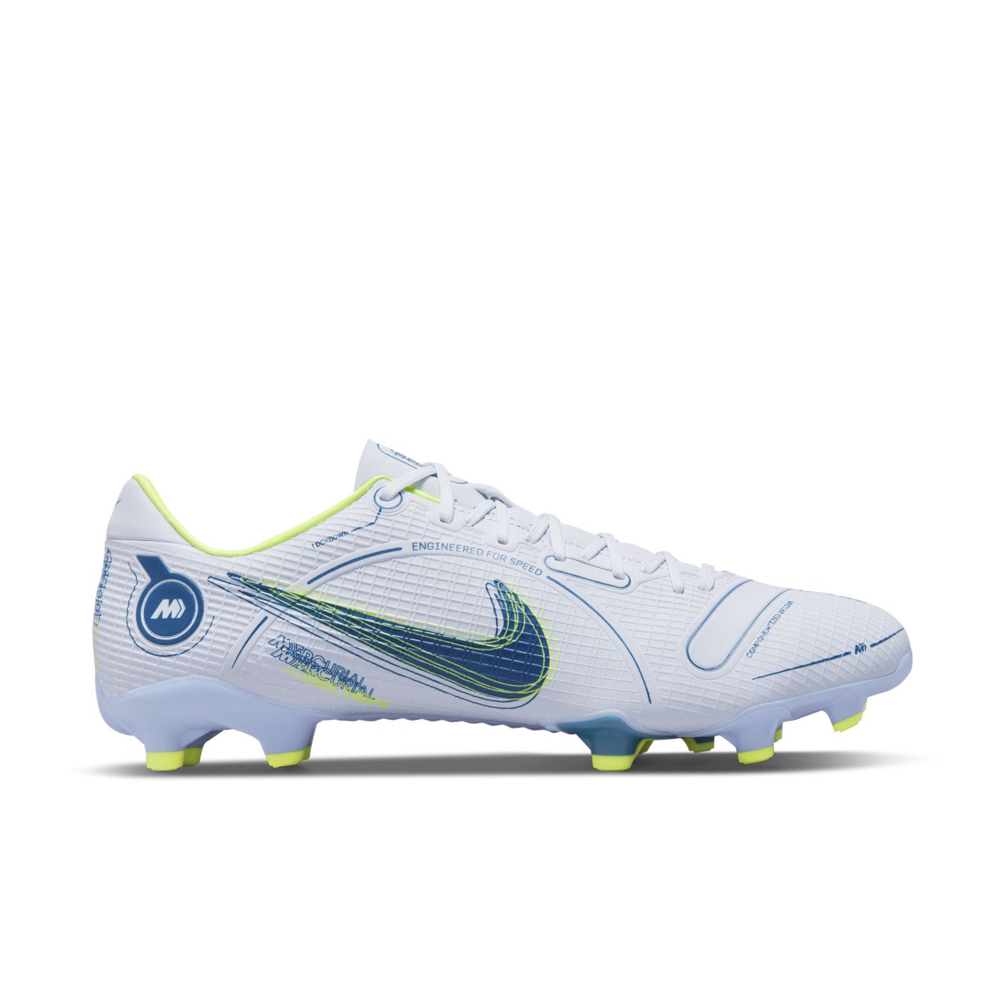 Nike Mercurial Vapor Academy Grass /Artificial Turf Football Shoes (MG) Grey Dark Blue