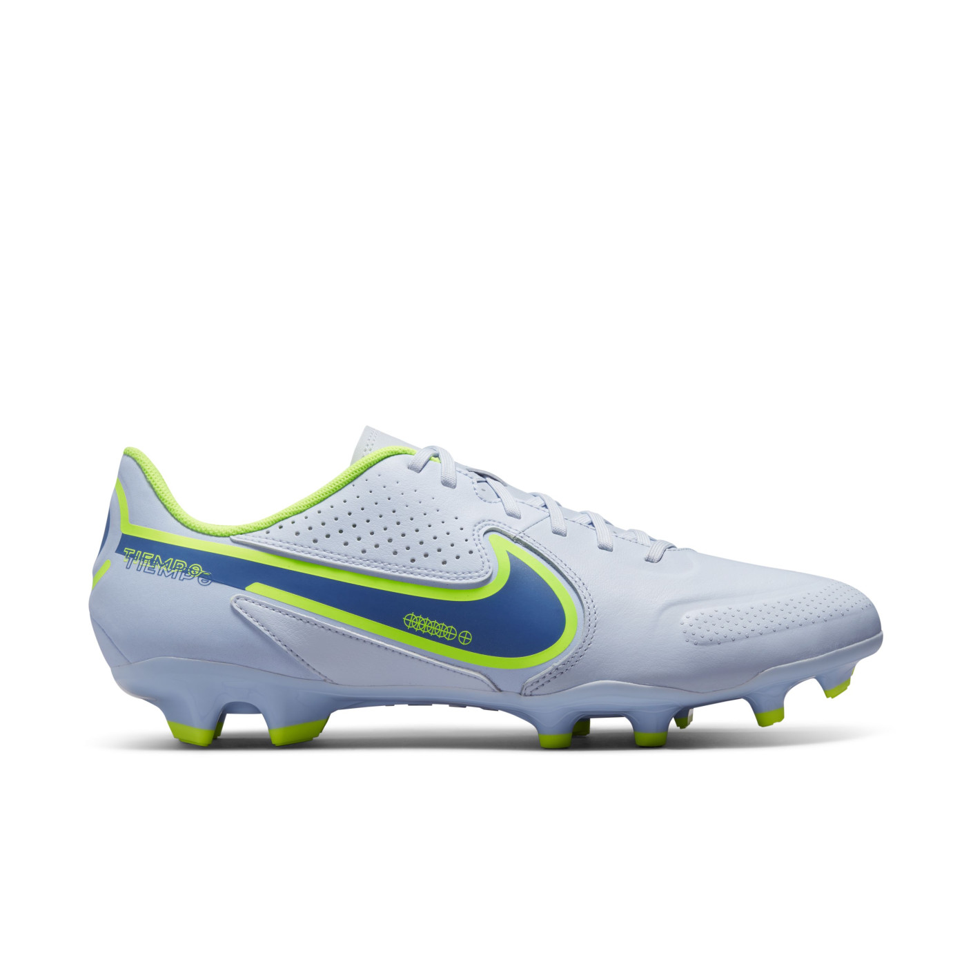 Nike Tiempo Legend Academy Grass /Artificial Turf Football Shoes (MG) Grey Dark Blue