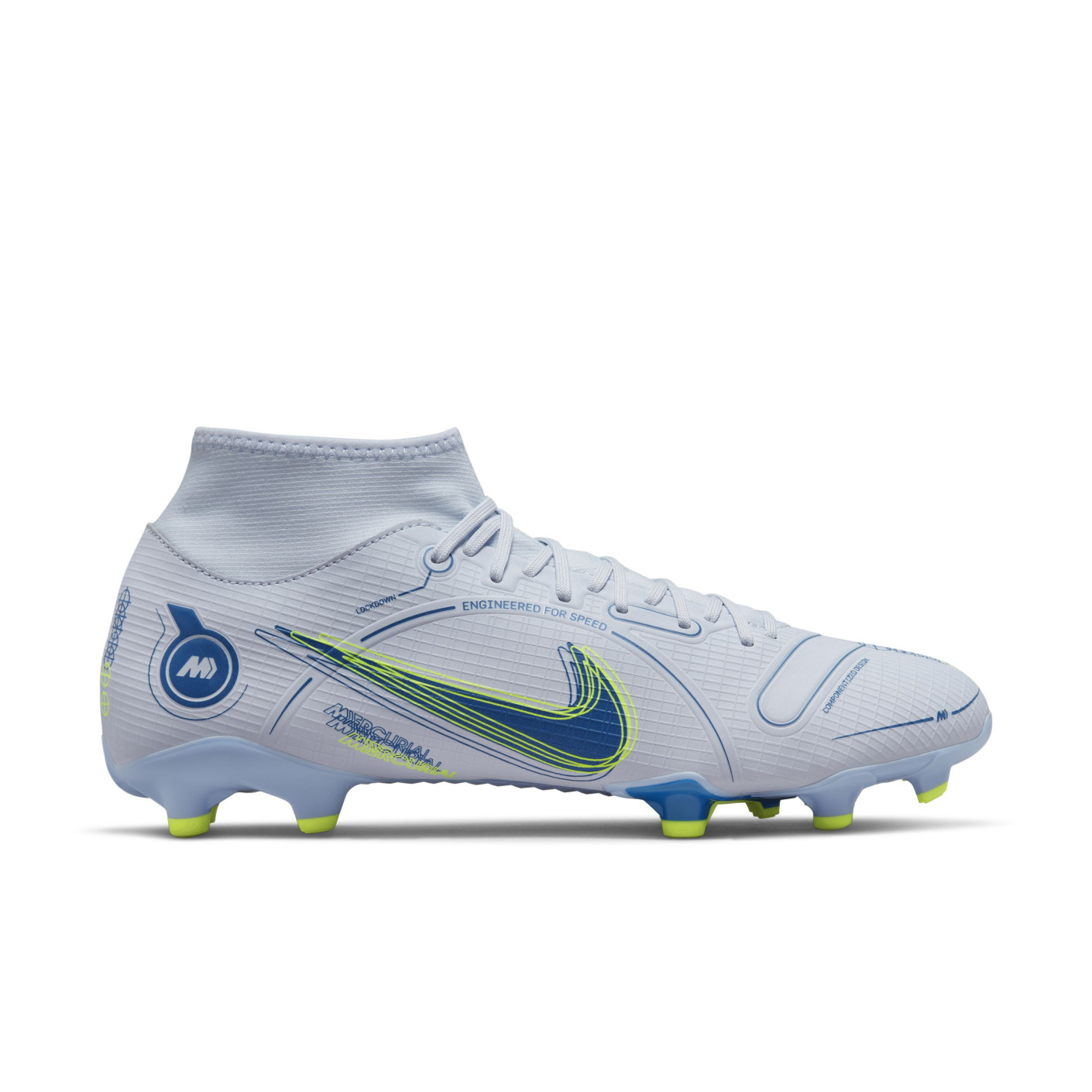 Nike Mercurial Superfly Academy Grass /Artificial Turf Football Shoes (MG) Grey Dark Blue