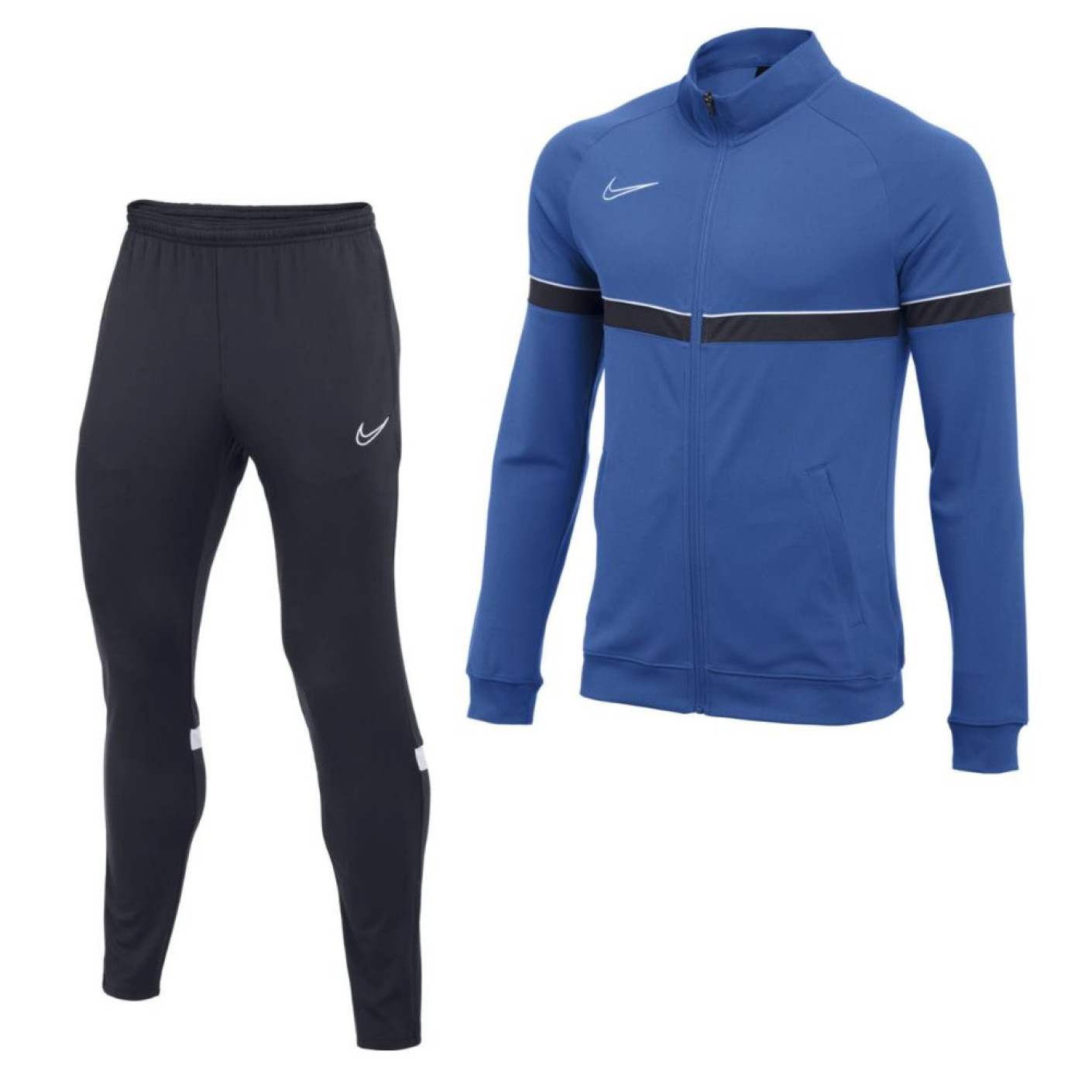 Nike Academy 21 Dri-Fit Tracksuit Dark Blue Royal White
