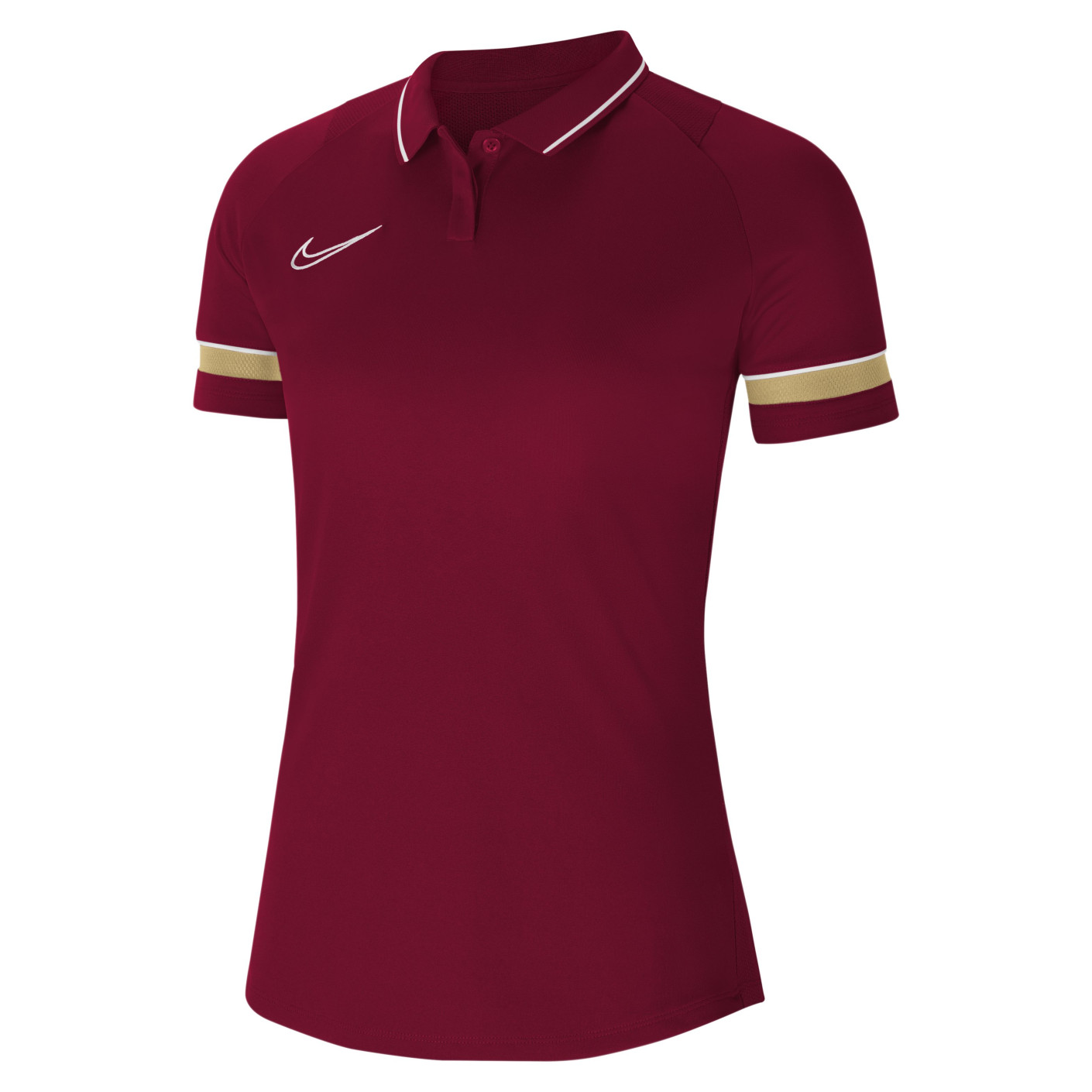 Nike Academy 21 Dri-Fit Polo Dames Bordeauxrood KNVBshop.nl