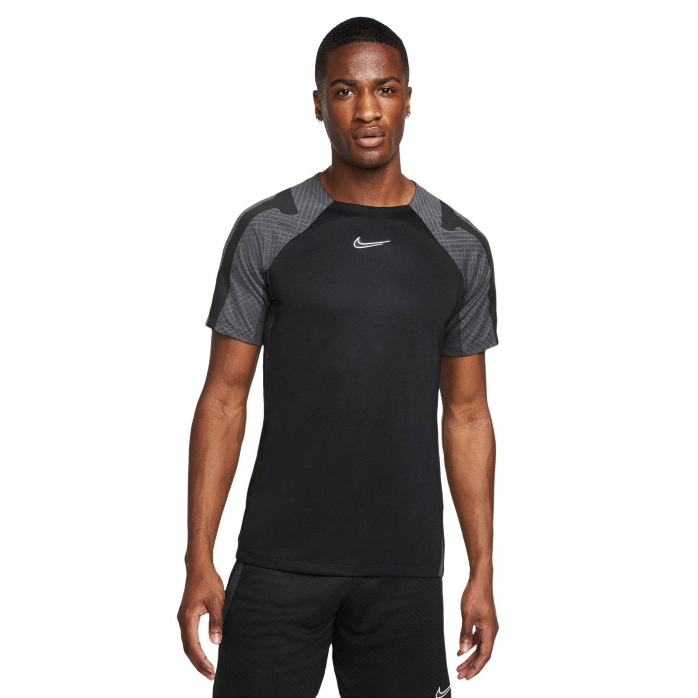 Nike Strike 22 Dri-Fit Training Shirt Black Dark Grey White