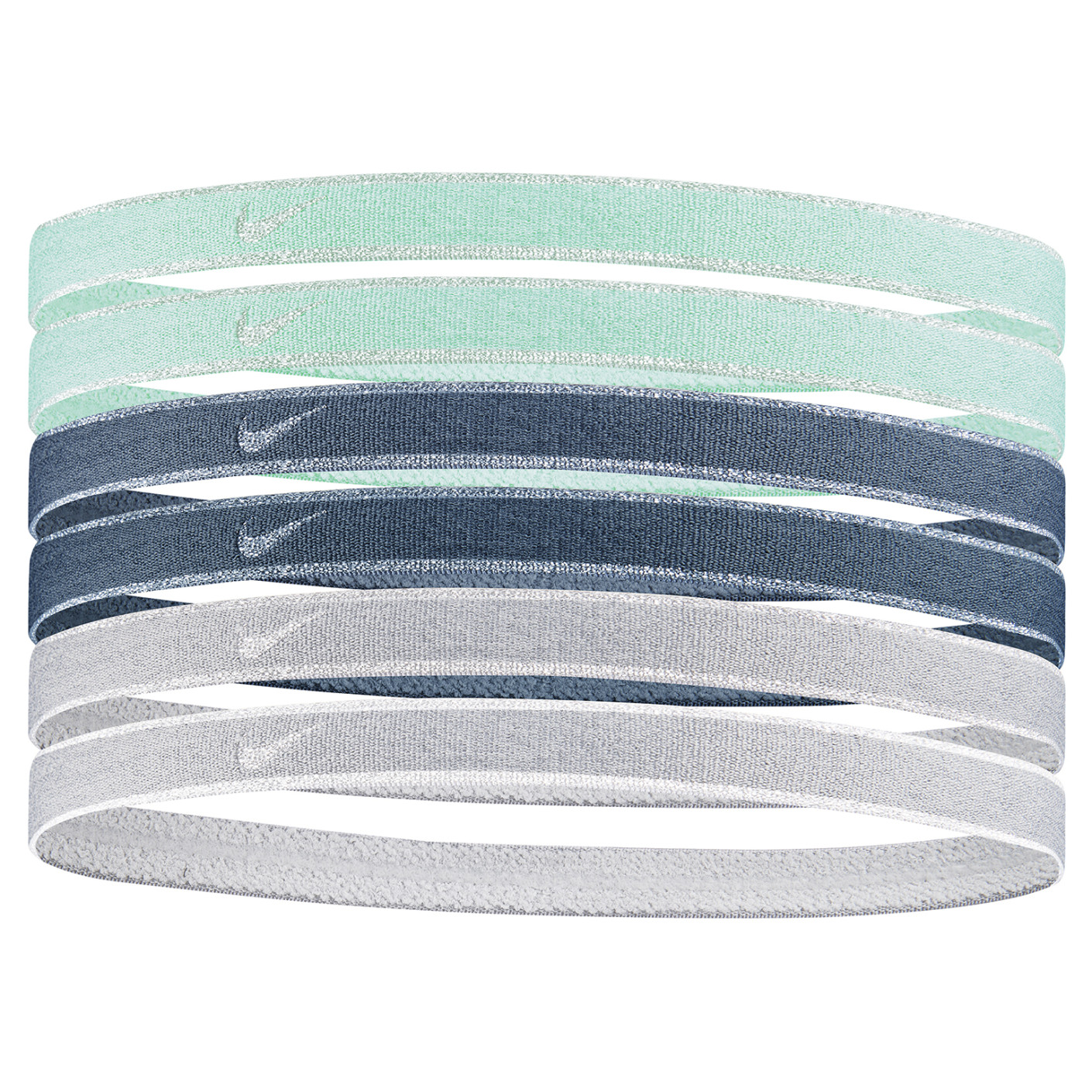 Nike Sport Swoosh Haarbanden 6-Pack Metallic