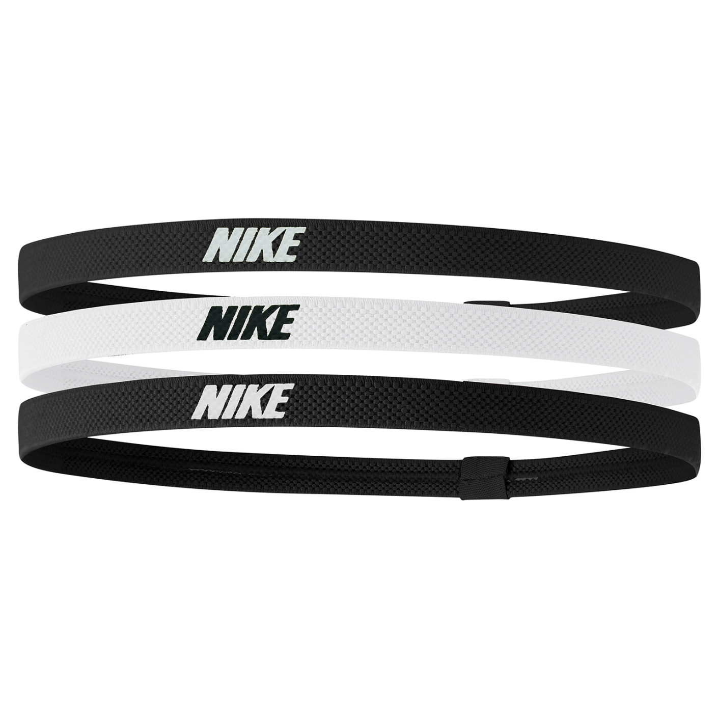 Nike Elastic Headband 2.0 3-Pack Black White