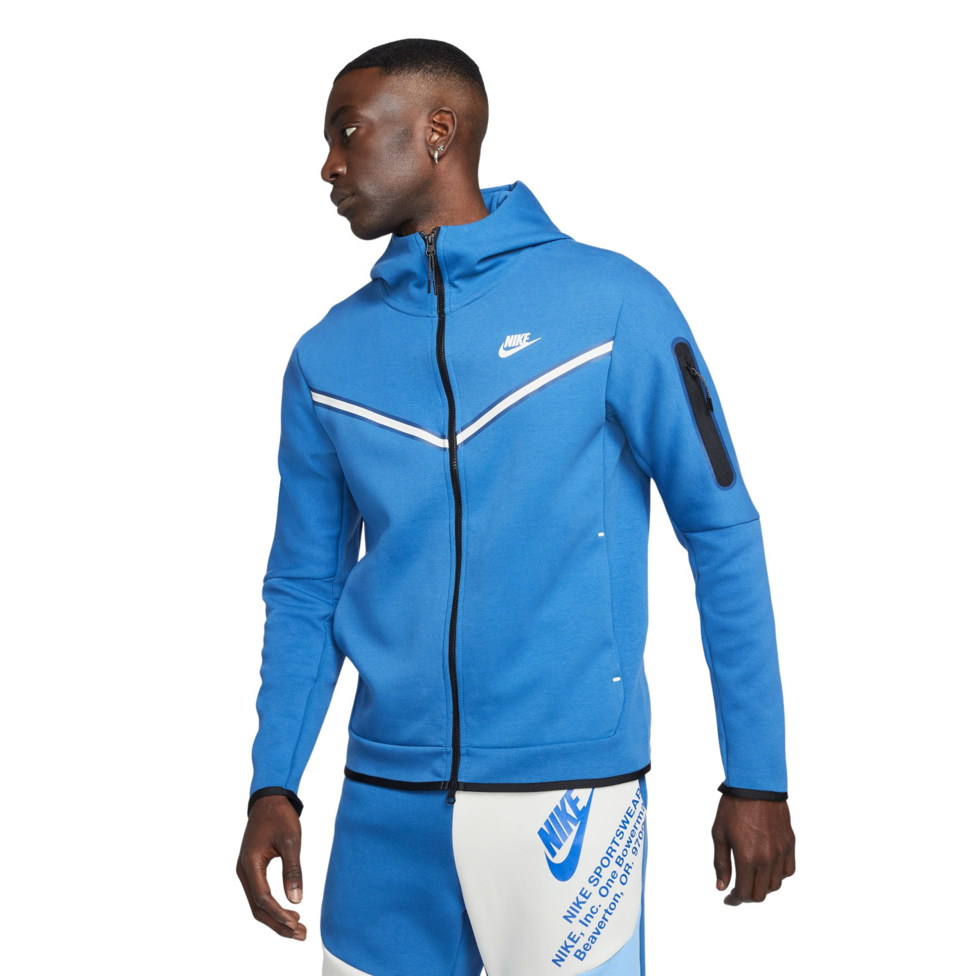 Chemicus spreken Slip schoenen Nike Vest Tech Fleece Blauw Wit - KNVBshop.nl