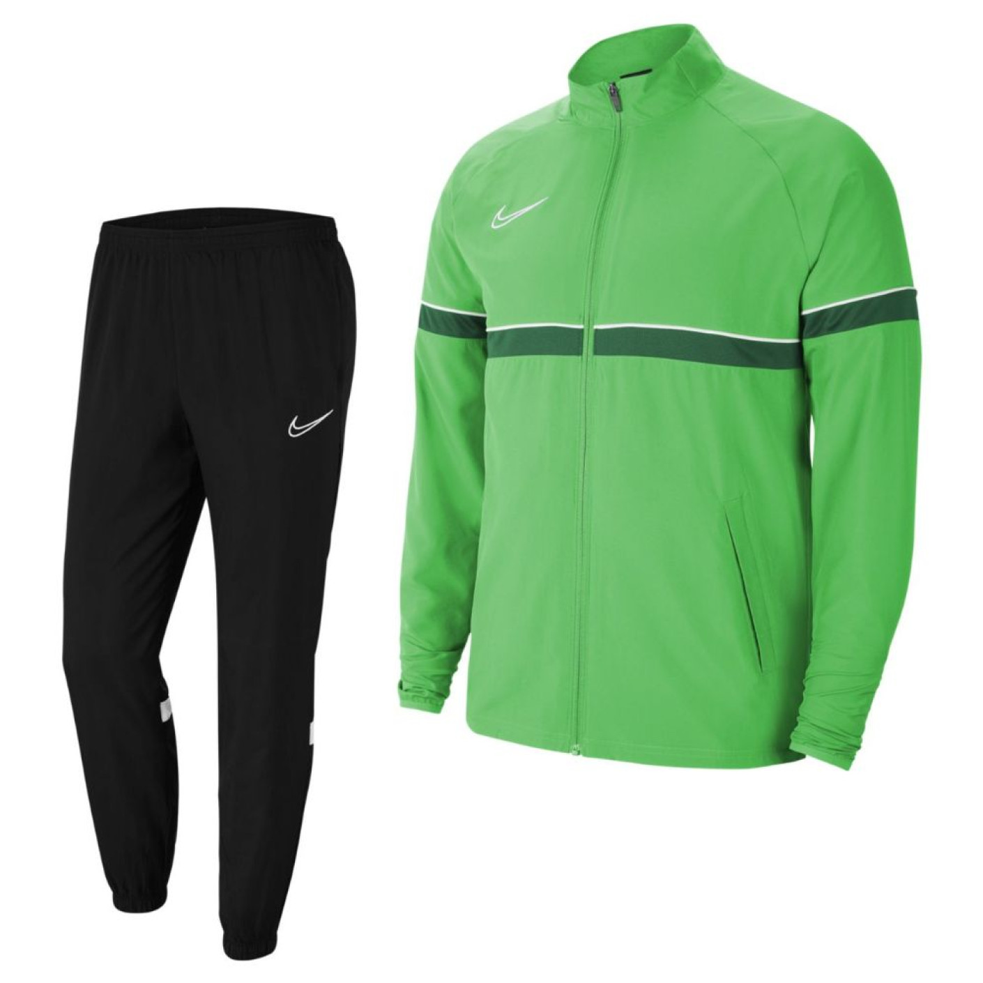Nike Academy 21 Dri-Fit Tracksuit Green - KNVBshop.nl