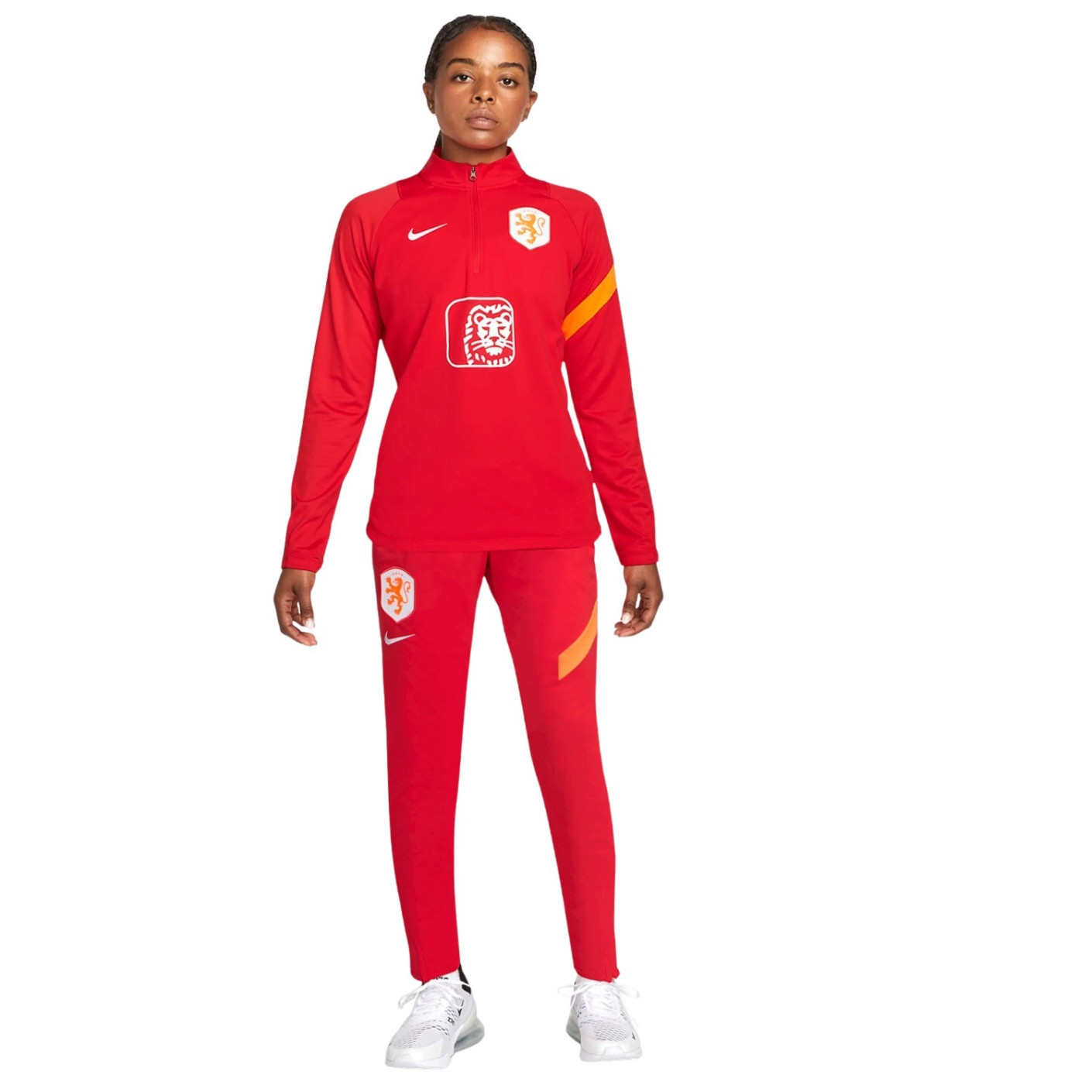 Nike Nederland Academy Pro Trainingspak 2022 2023 Dames Rood KNVBshop