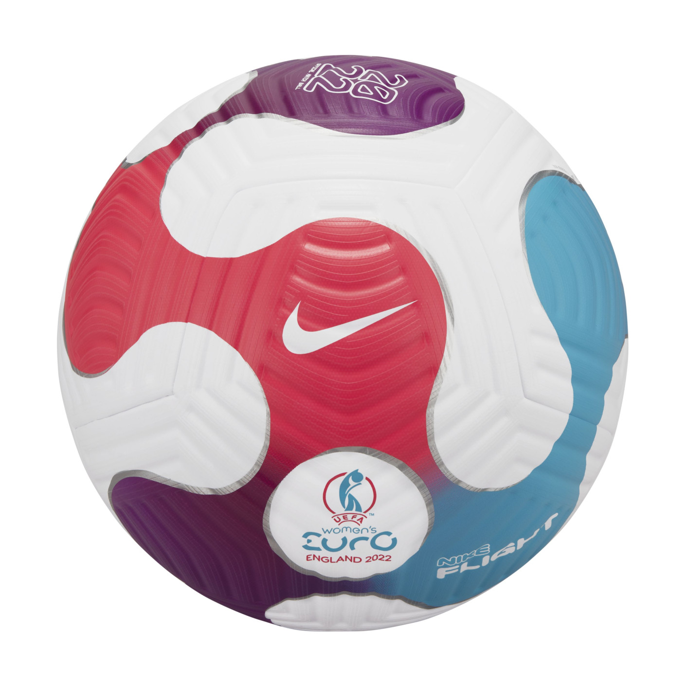 Nike Flight UEFA WEURO 2022 Voetbal Wit Rood Paars Blauw