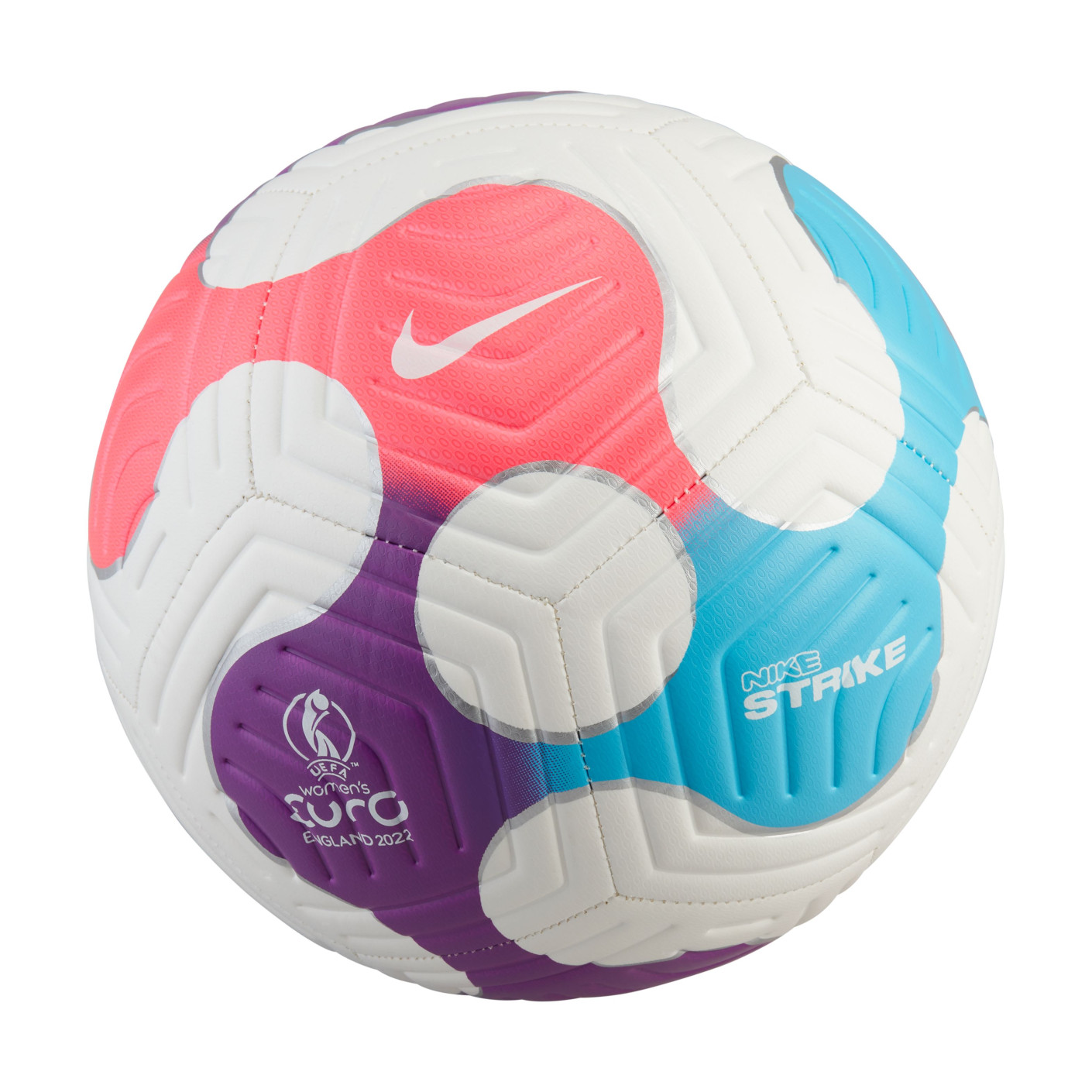 Nike Strike UEFA WEURO 2022 Voetbal Wit Roze Paars Blauw