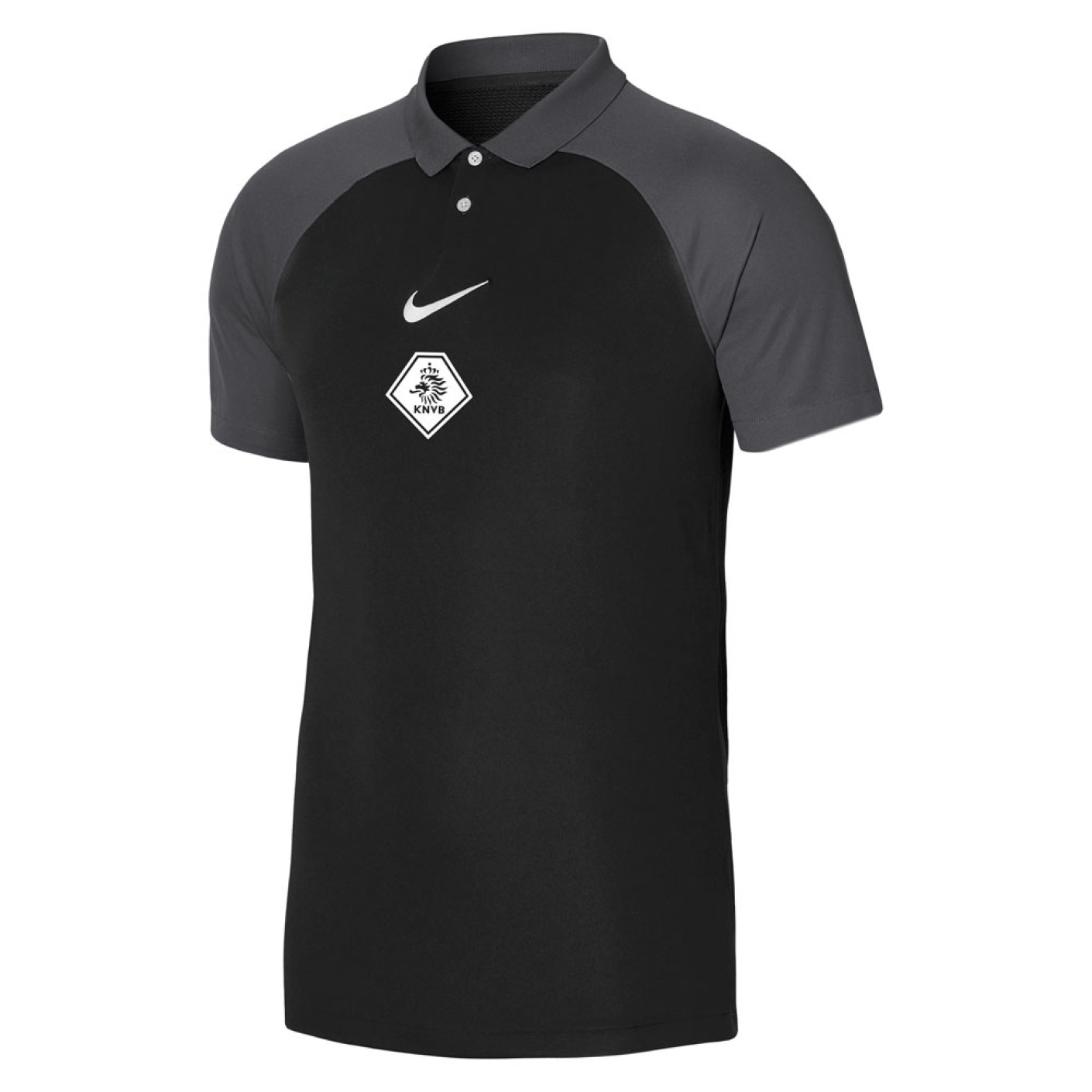 Nike KNVB Polo Zwart Grijs Wit