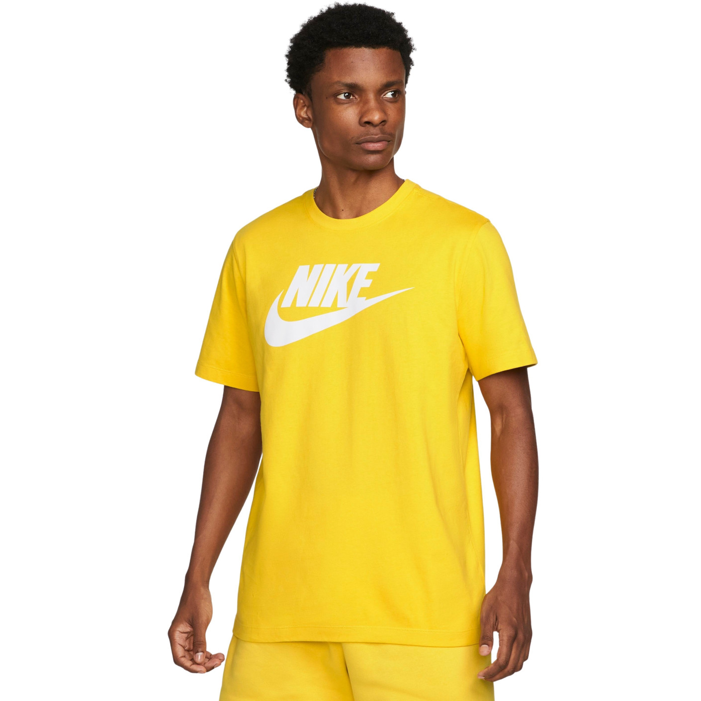 Icon NSW Futura T-Shirt Yellow White - KNVBshop.nl