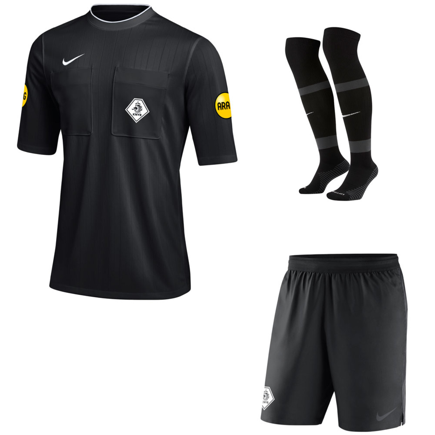 Nike KNVB Scheidsrechterstenue 2022-2024 Zwart Zwart