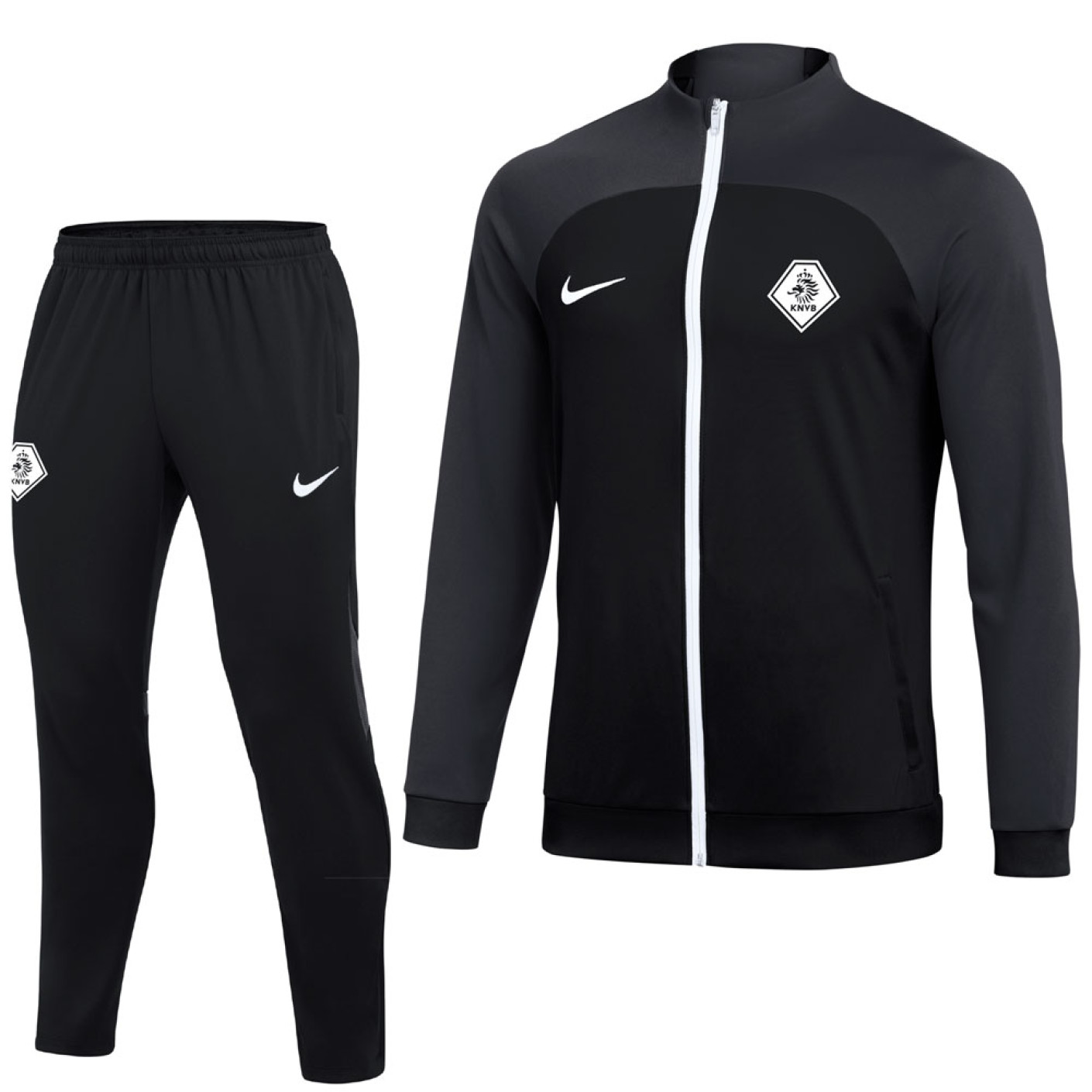 Rechtsaf Vernietigen kennis Nike KNVB Trainingspak Zwart Grijs Wit - KNVBshop.nl