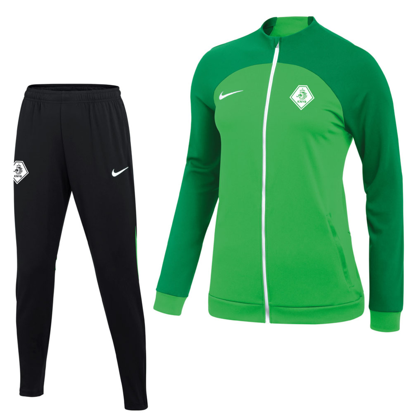 vervolging Stijgen Ongehoorzaamheid Nike KNVB Trainingspak Dames Groen Zwart - KNVBshop.nl