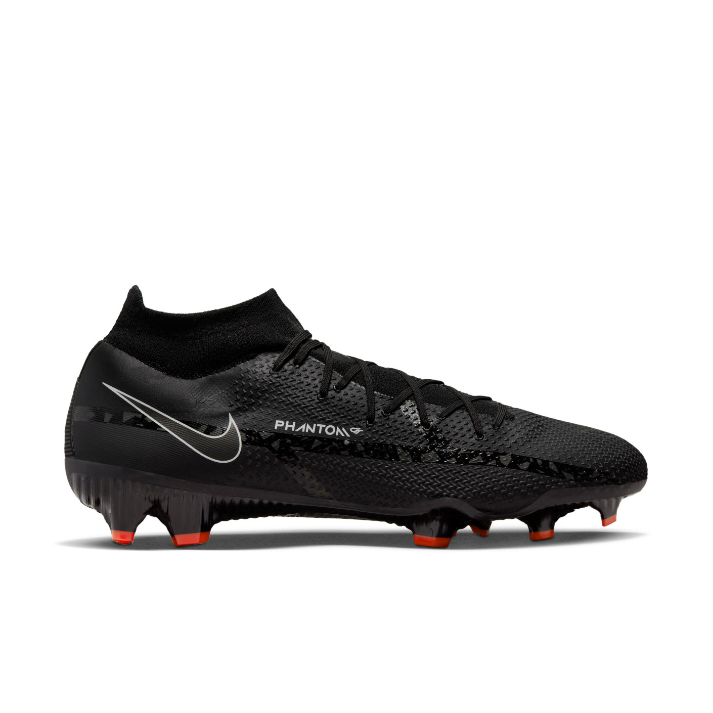 Nike Phantom GT2 Pro DF Gras Voetbalschoenen (FG) Zwart Grijs Rood