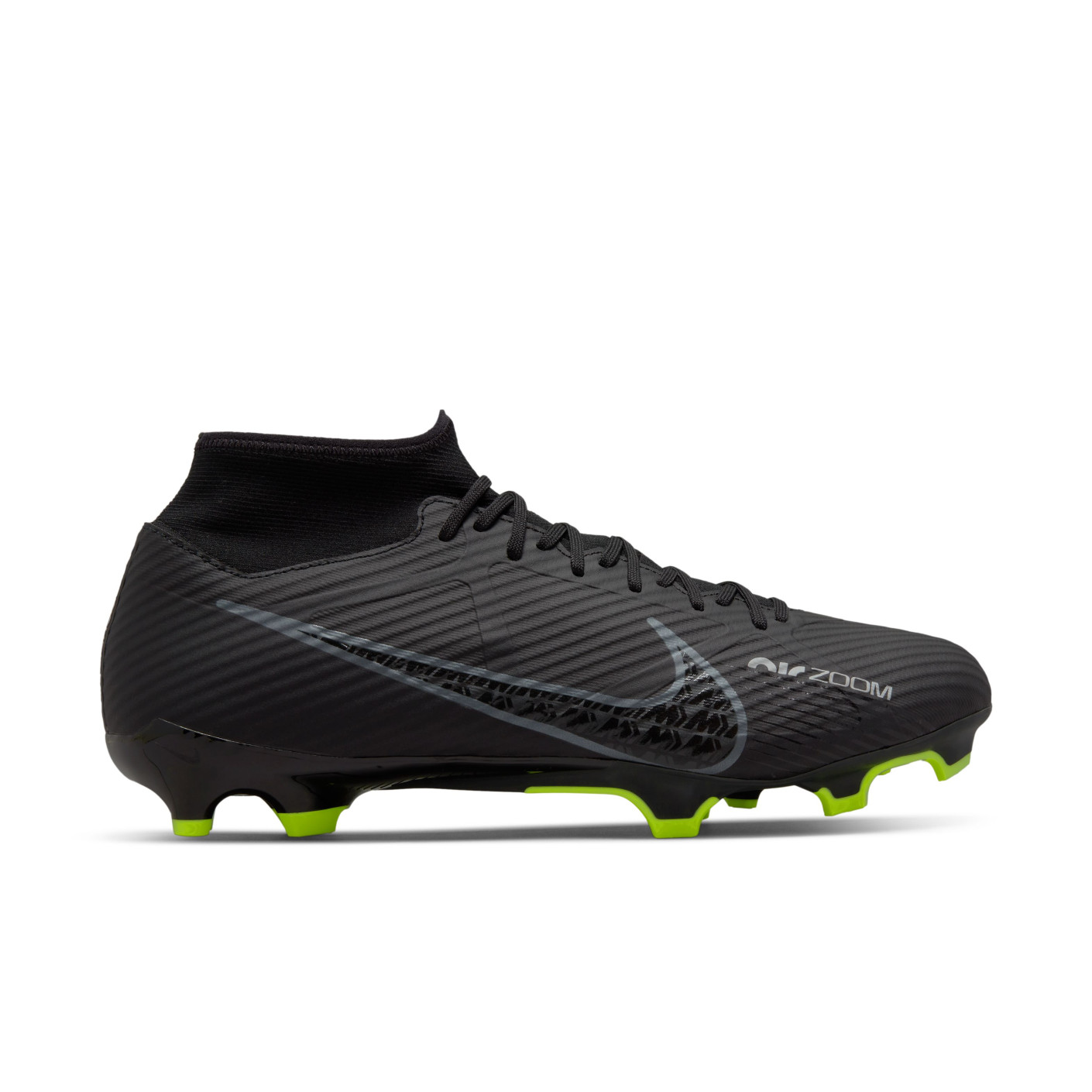 Nike Superfly Academy Gras / Kunstgras Voetbalschoenen (MG) Zwart Grijs Neon - KNVBshop.nl