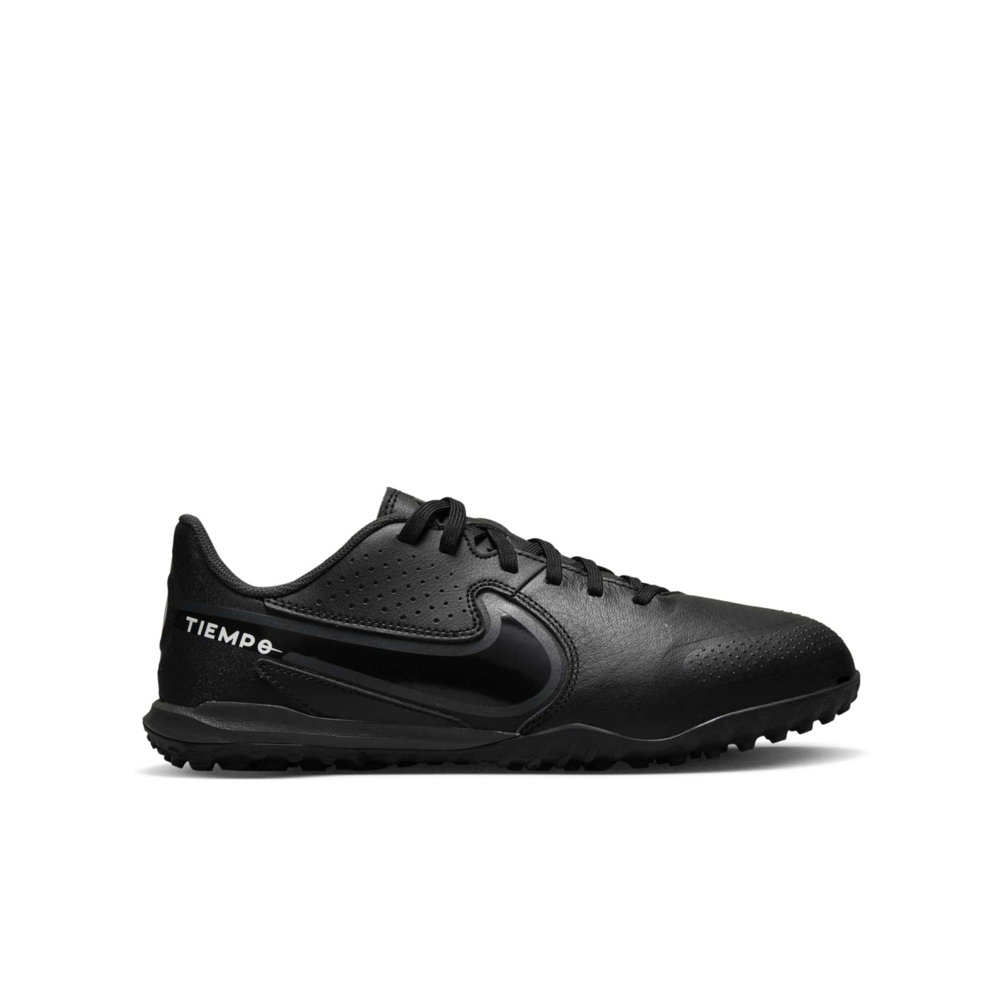 Tiempo Legend Academy Turf Voetbalschoenen (TF) Zwart Grijs Blauw - KNVBshop.nl