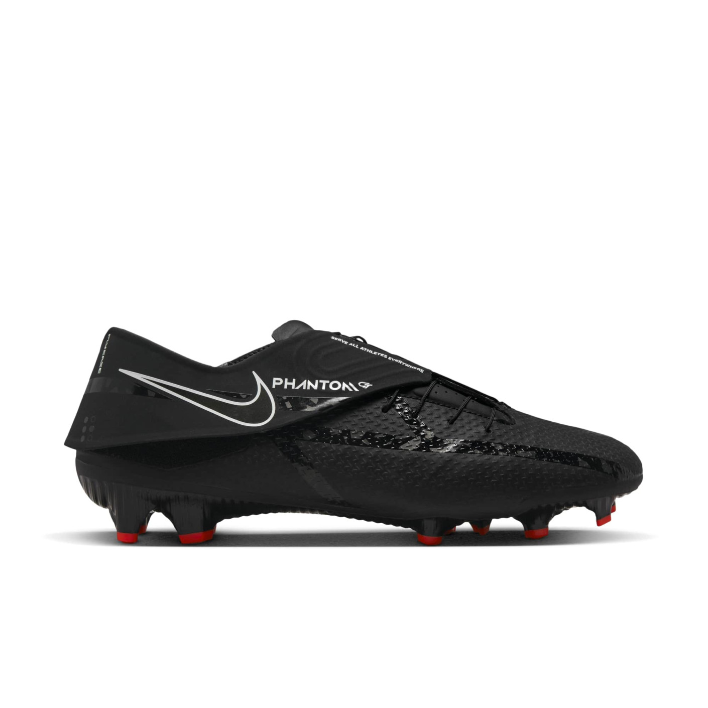 Nike Phantom GT2 Academy FlyEase Gras / Kunstgras Voetbalschoenen (MG) Zwart Grijs