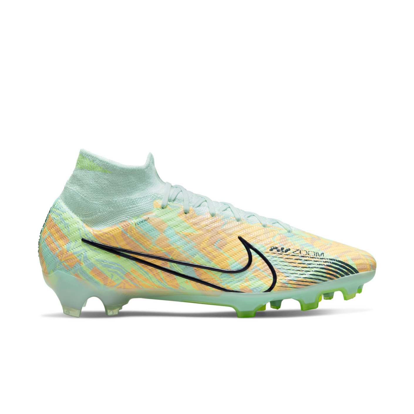 Nike Zoom Mercurial Superfly Elite 9 Grass Football Shoes (FG) Green Dark Blue Orange