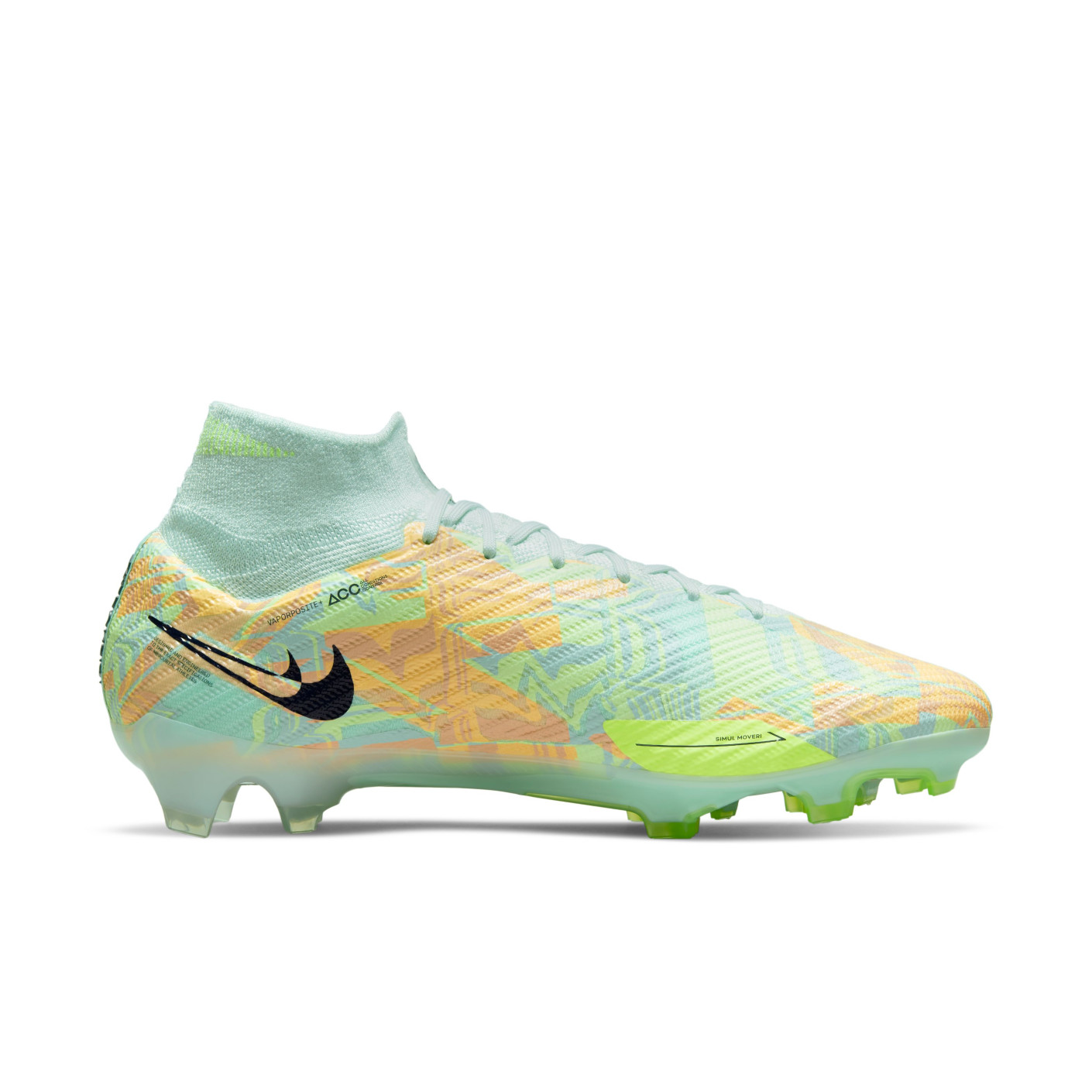 Nike Zoom Mercurial Superfly Elite 9 Grass Football Shoes FG Green Dark Blue Orange KNVBshop