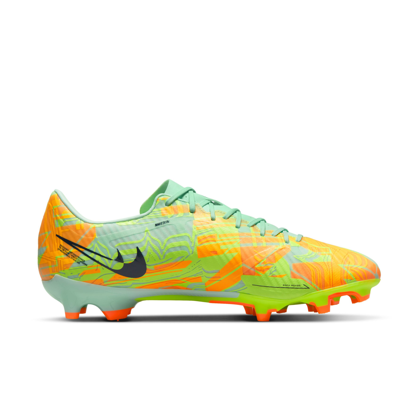 Nike Zoom Mercurial Vapor 15 Academy Grass Artificial Grass Football Shoes MG Green Orange Bright Yellow KNVBshop