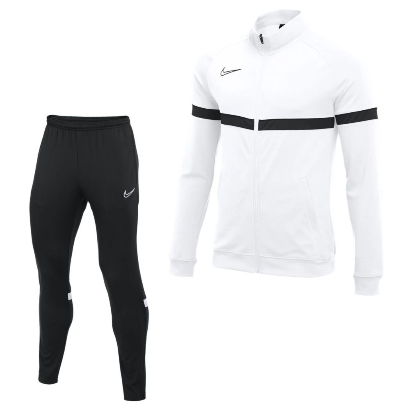 Nike Academy 21 Dri-Fit Tracksuit White Black White