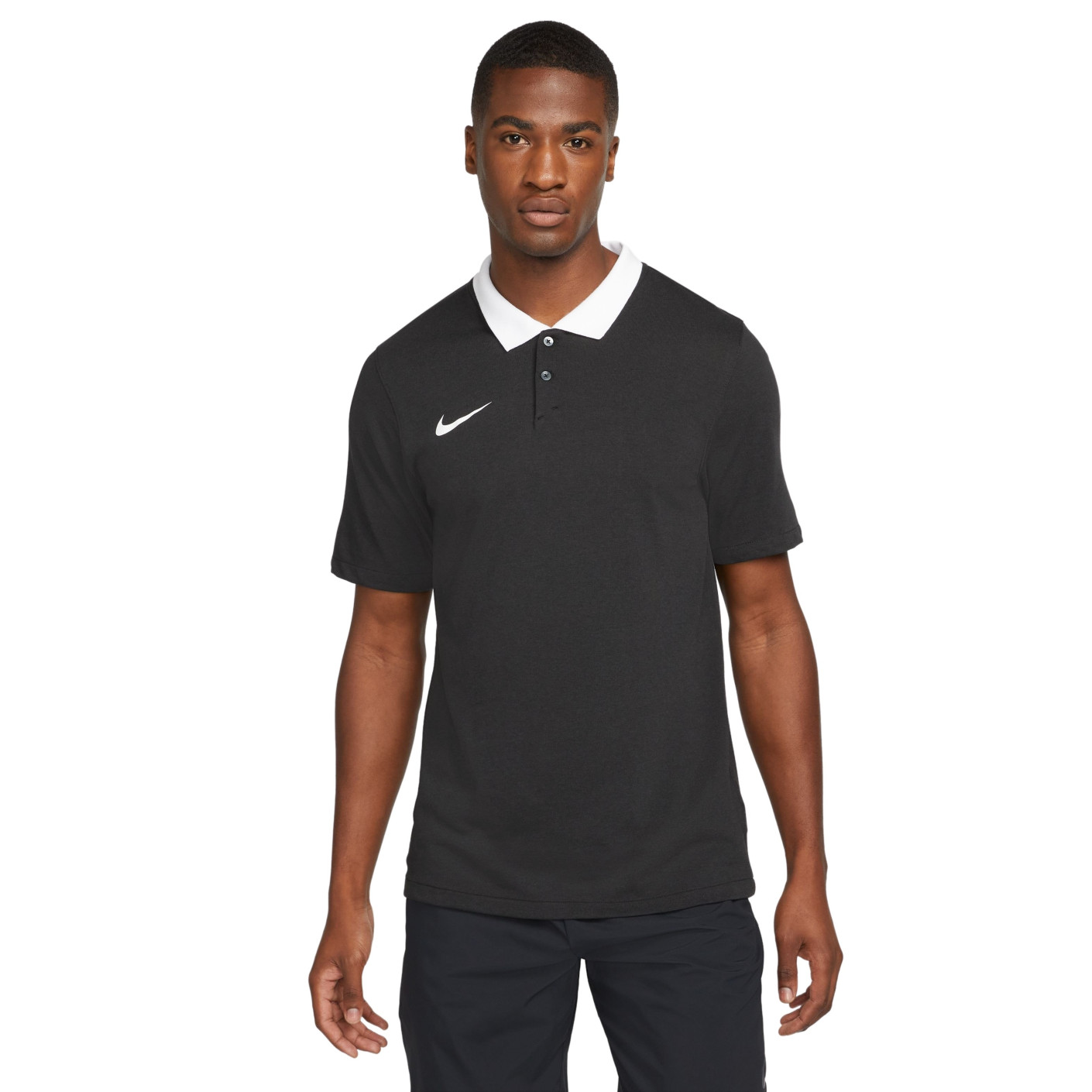 Nike Polo Park 20 Black White - KNVBshop.nl