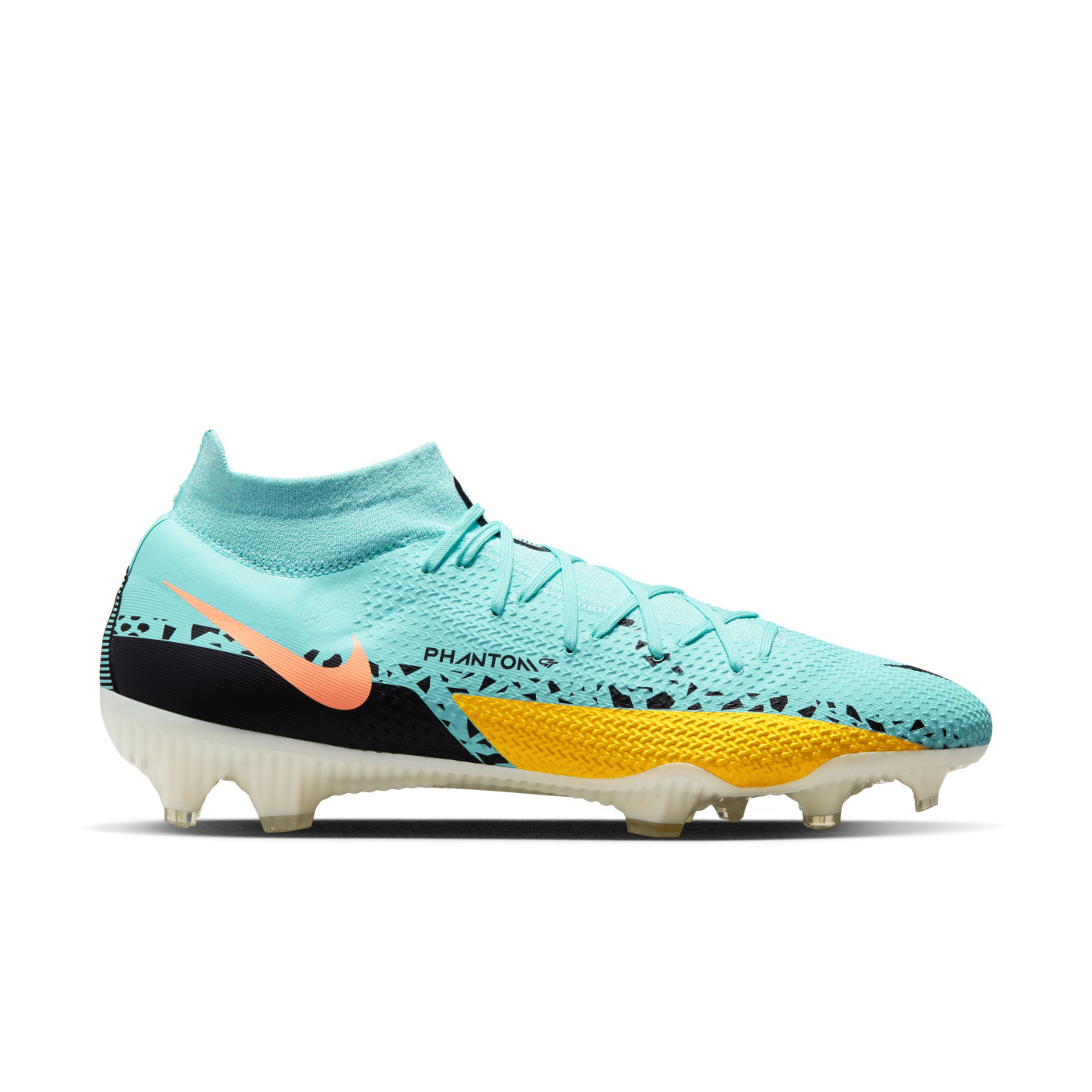 Nike Phantom Pro GT2 Dynamic Fit Gras Voetbalschoenen (FG) Blauw Zwart Roze Geel