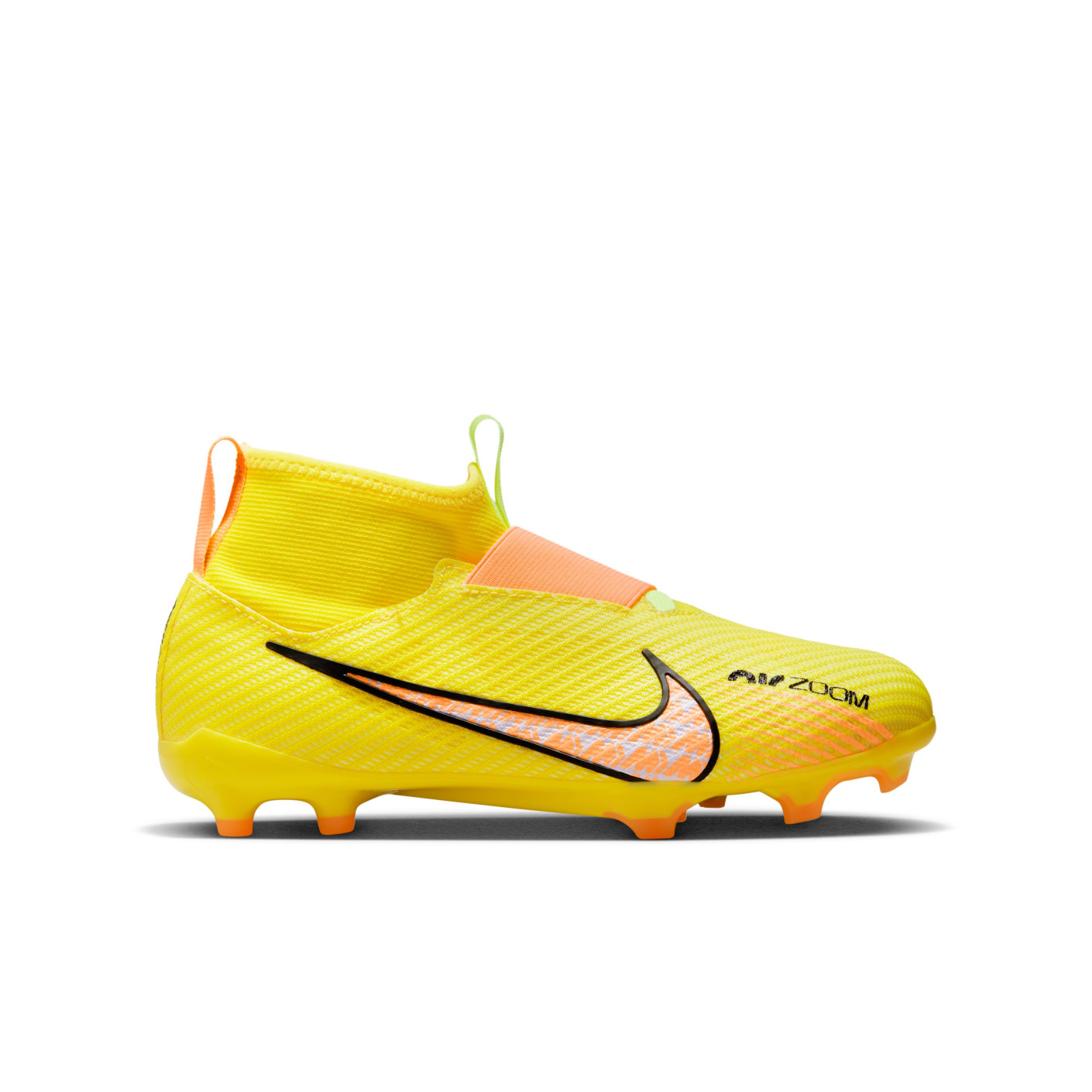 Nike Zoom Mercurial Superfly Pro 9 Grass Football Shoes (FG) Kids Yellow  Orange 