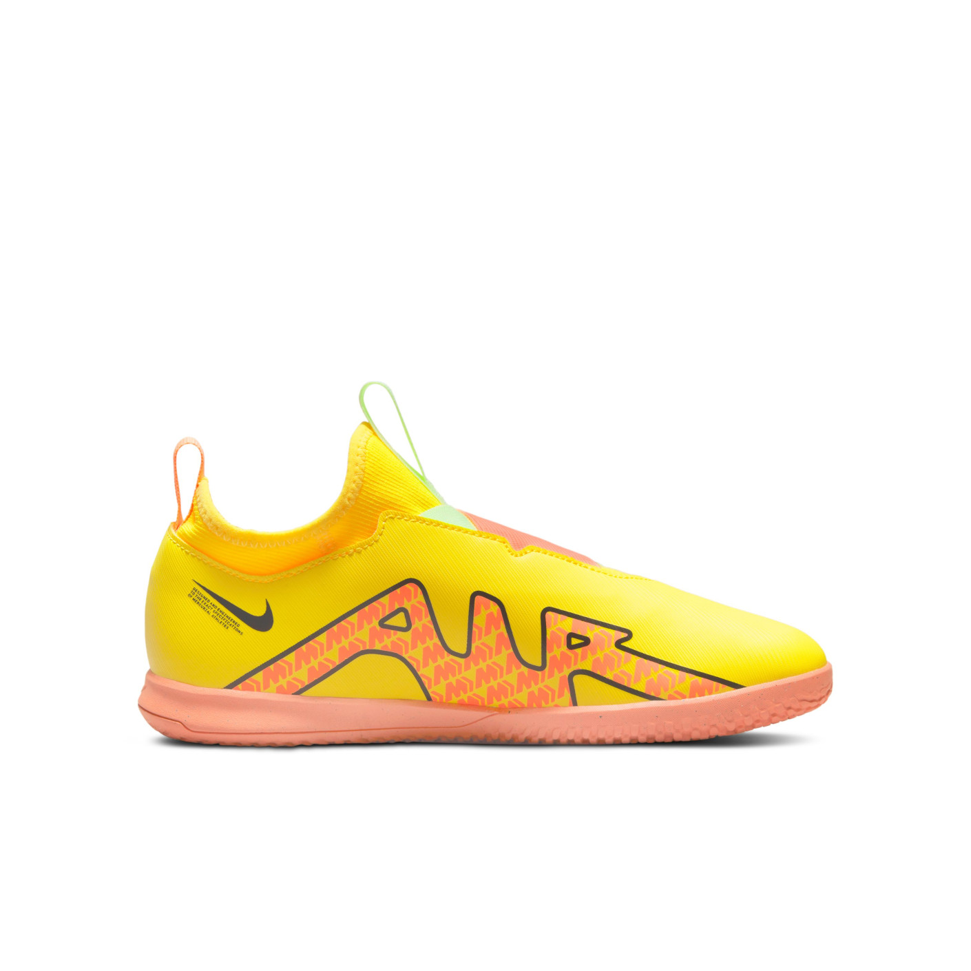 Nike Zoom Mercurial Vapor Academy 15 Indoor Football Boots IN Kids Yellow Orange Neon Yellow KNVBshop