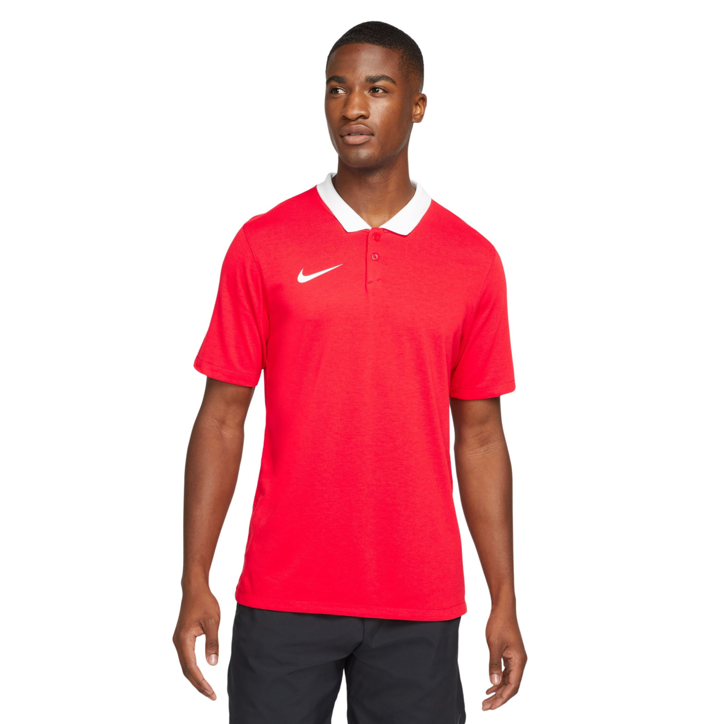 Nike Polo Park 20 Rood Wit