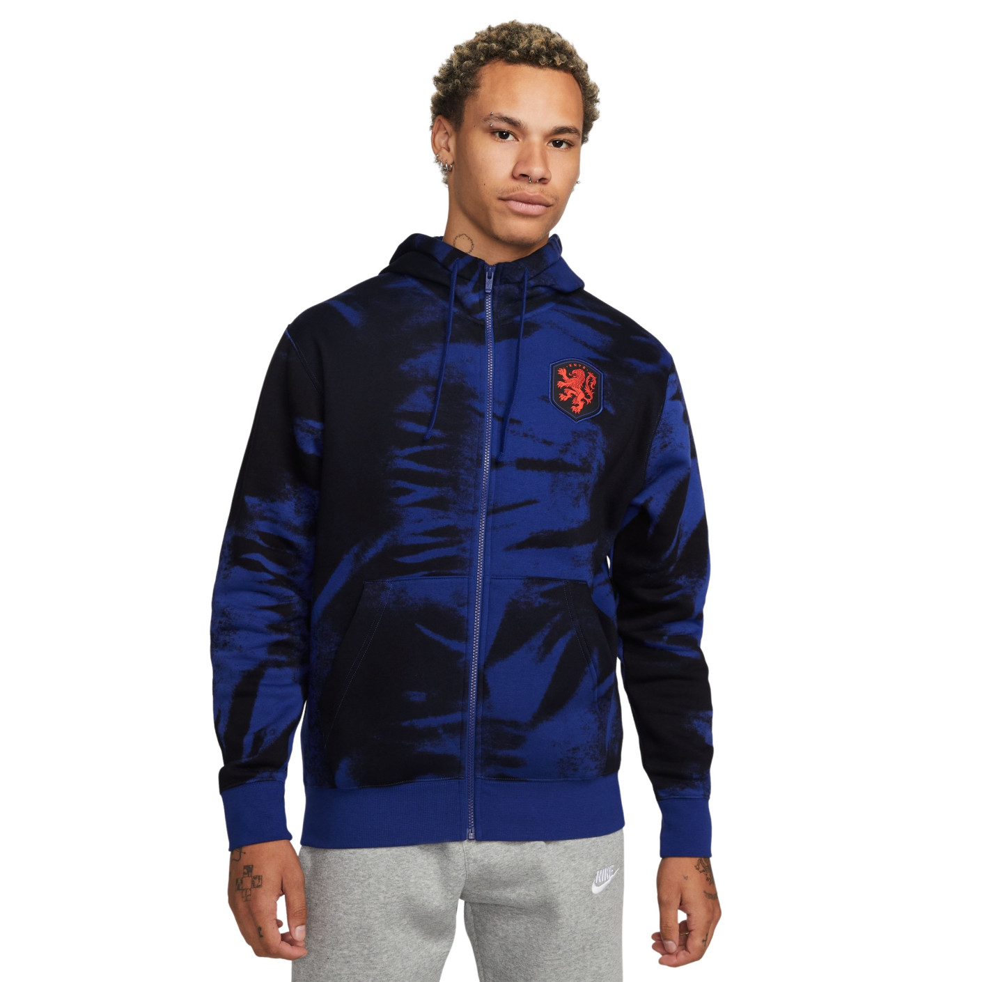 Nike Nederland Club Full-Zip Hooded Vest 2022-2024 Blauw Oranje