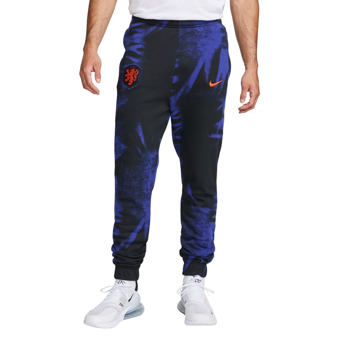 Nike Nederland GFA Fleece Training pants 2021-2024 Black Blue