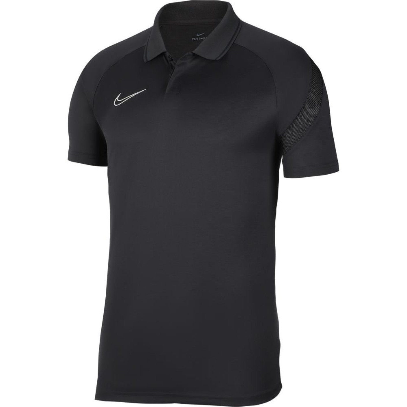 Nike Academy Pro Dry Polo Kids Antraciet Zwart