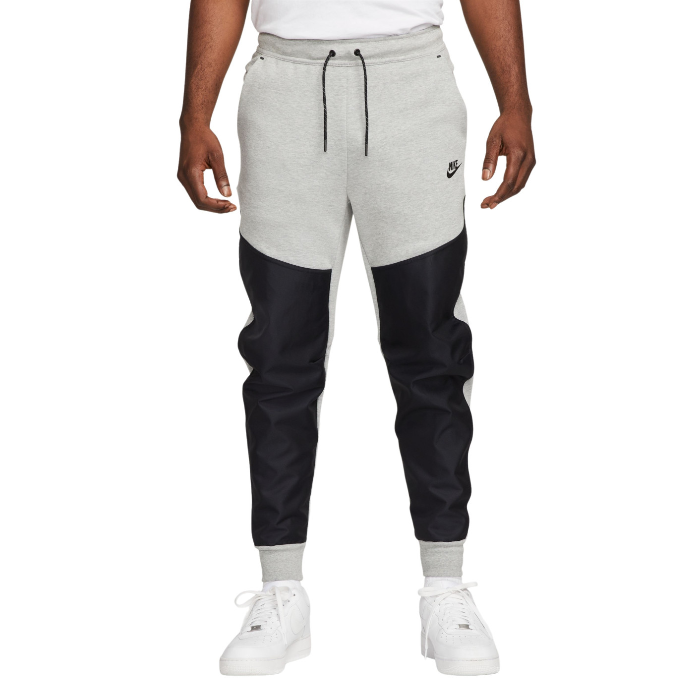 Nike Sportswear Tech Fleece Overlay Jogger Grey Black - KNVBshop.nl