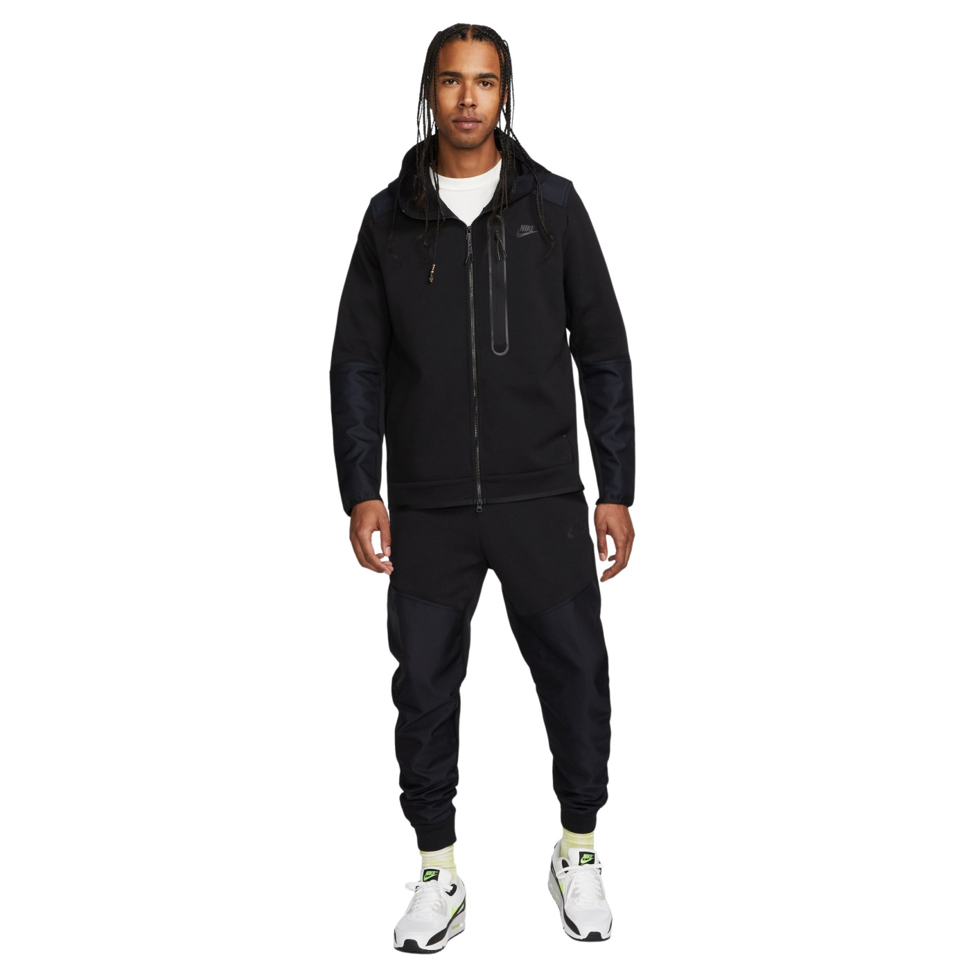 Nike Tech Fleece Overlay Trainingspak Zwart