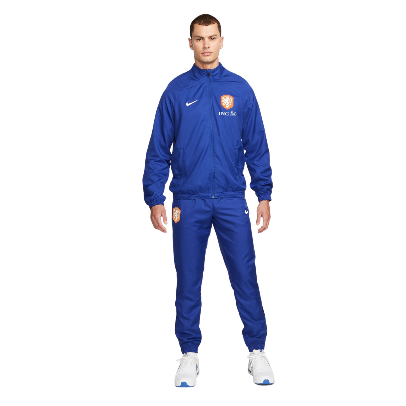 Nike Nederland Strike Trainingspak Woven 2022-2024 Donkerblauw Blauw - KNVBshop.nl