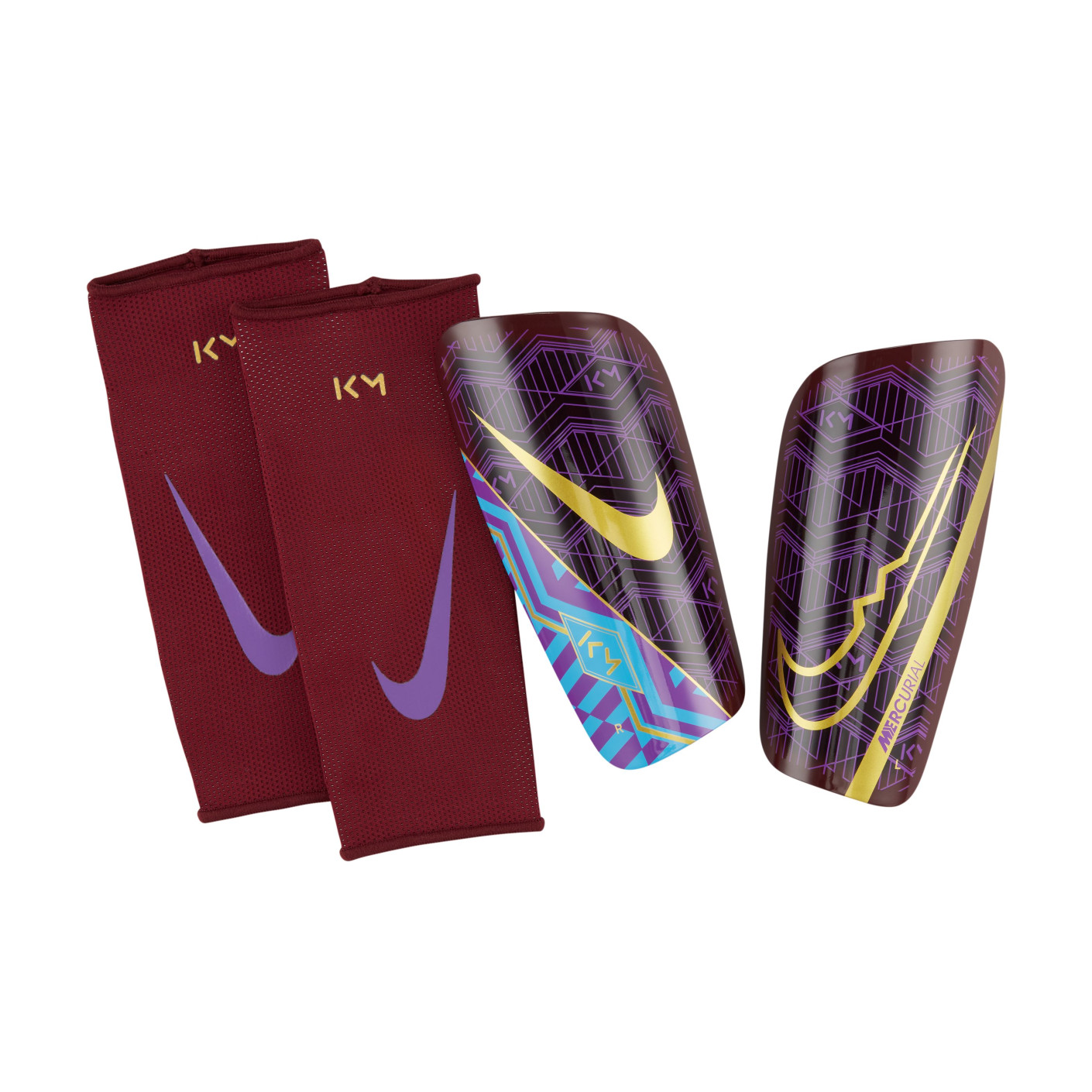 Nike Mercurial Lite Scheenbeschermers KM Donkerrood Goud