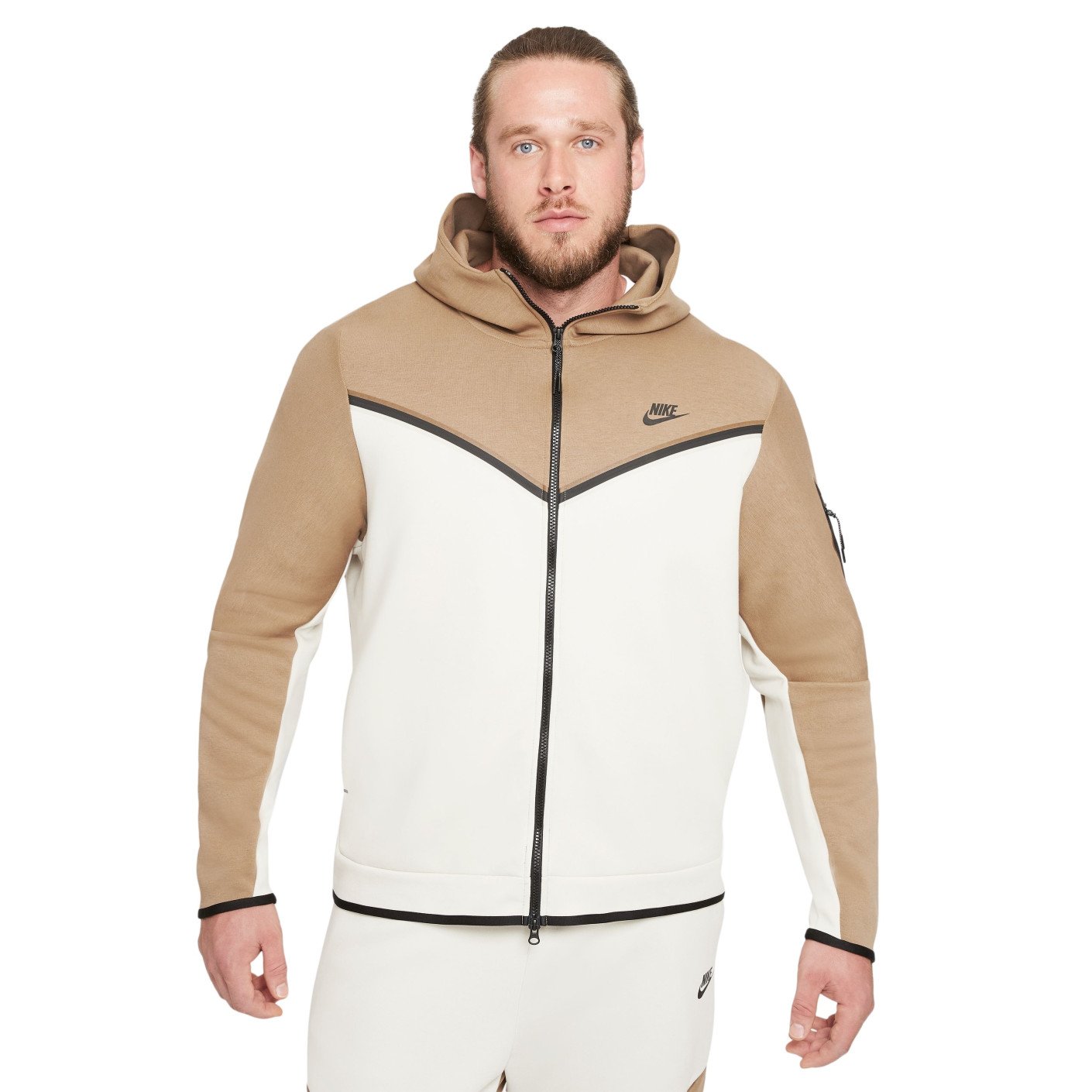 Nike Vest Tech Fleece Light Brown White Black