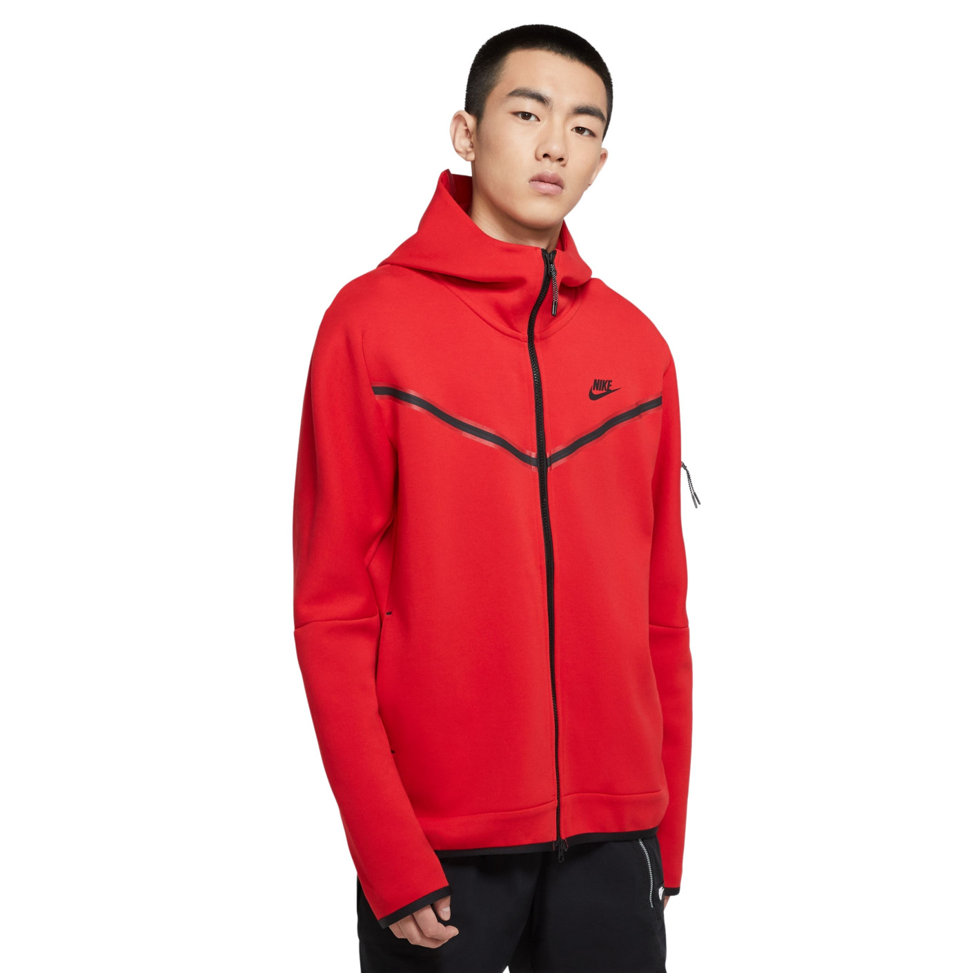 Nike Vest Tech Fleece Rood Zwart Zwart