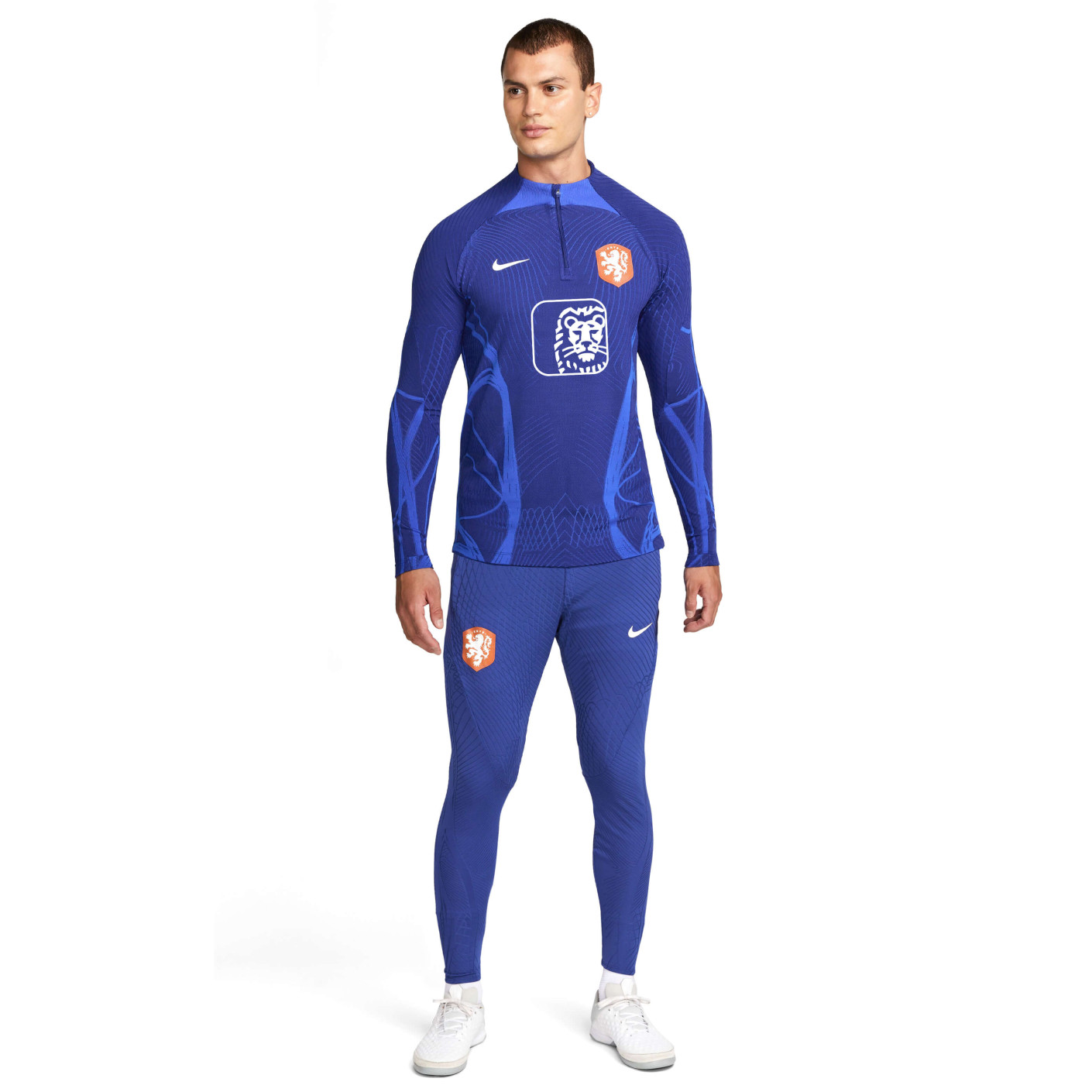 rommel Vroeg Veranderlijk Nike Nederland Strike Elite Trainingspak 2022-2024 Blauw Wit Oranje -  KNVBshop.nl