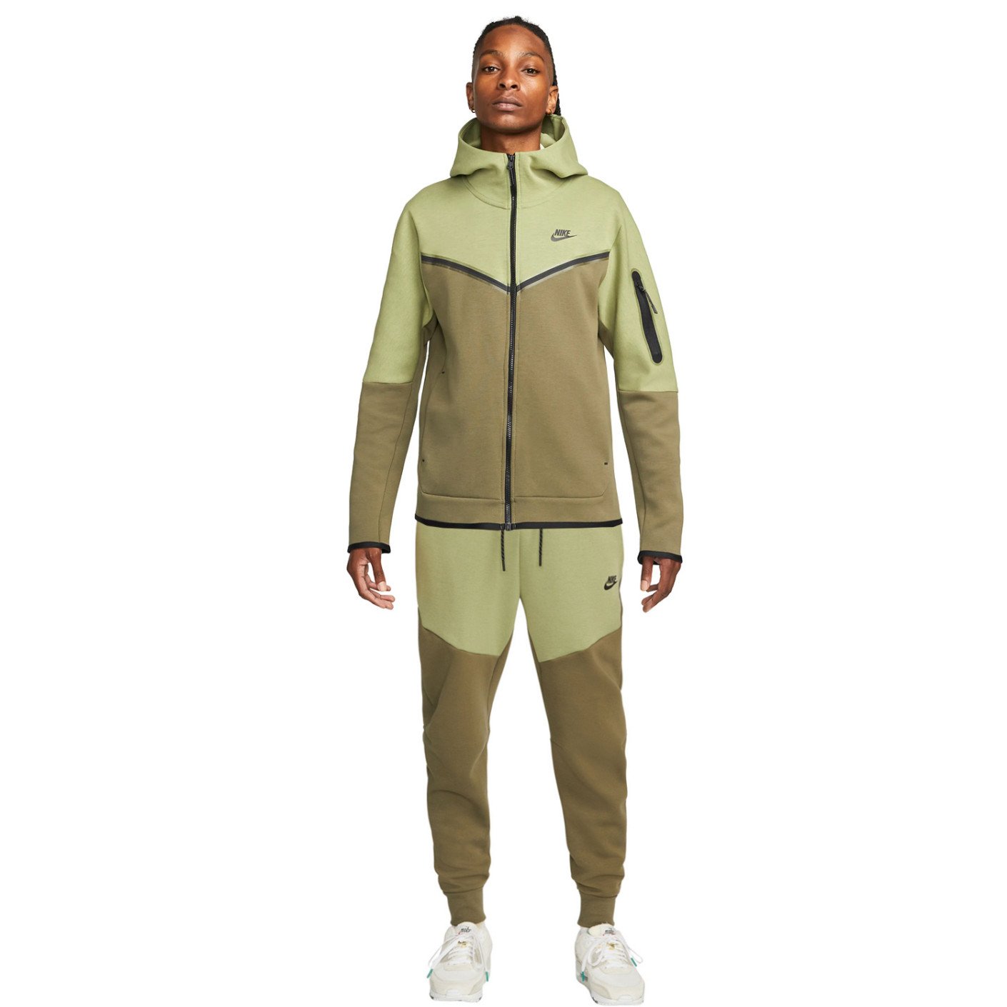 Nike Trainingspak Tech Fleece Olijfgroen Groen