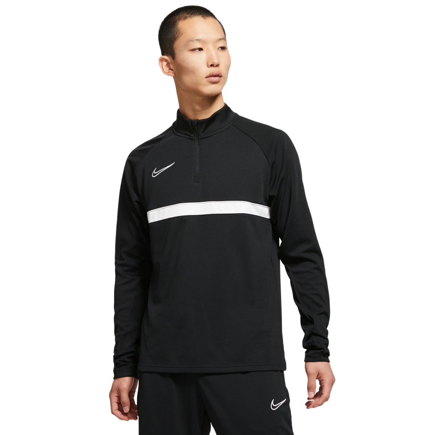 Nike Academy 21 Dri-Fit Trainingstrui Zwart Wit